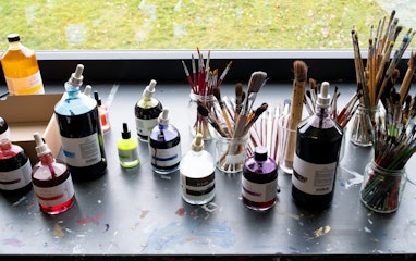 Bild aus dem Unterricht Malen