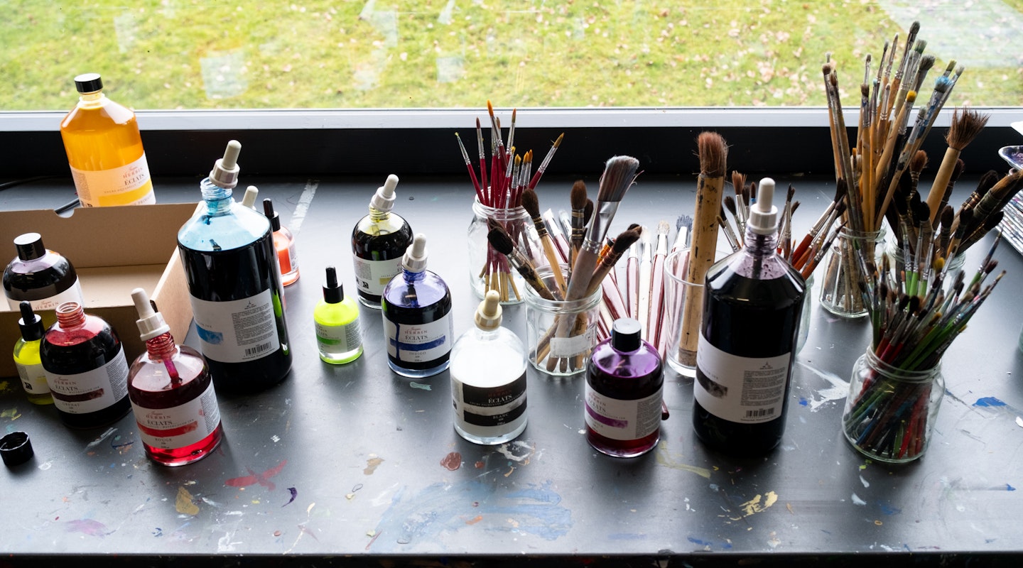 Bild aus dem Unterricht Malen