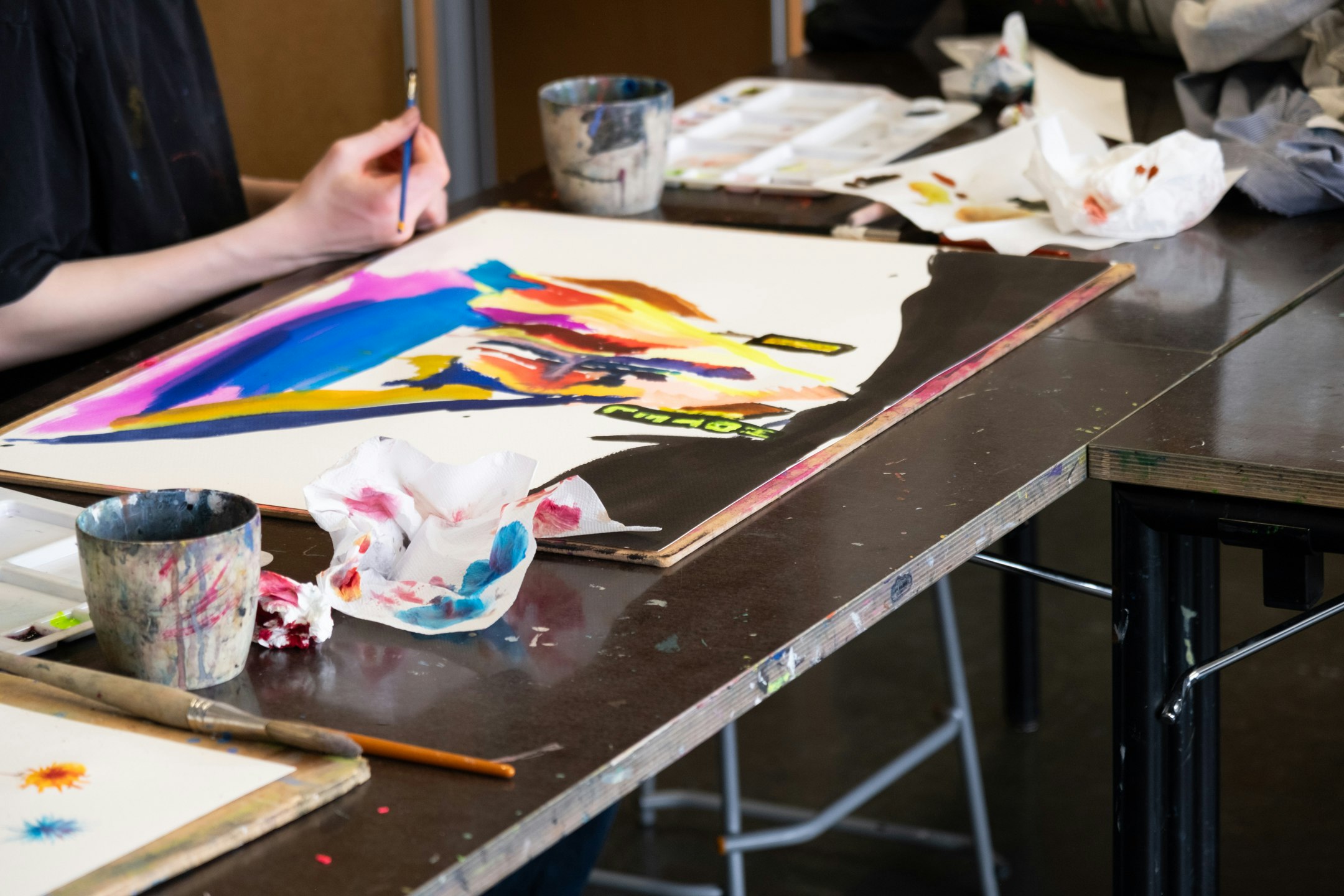 Bild aus dem Unterricht Malatelier