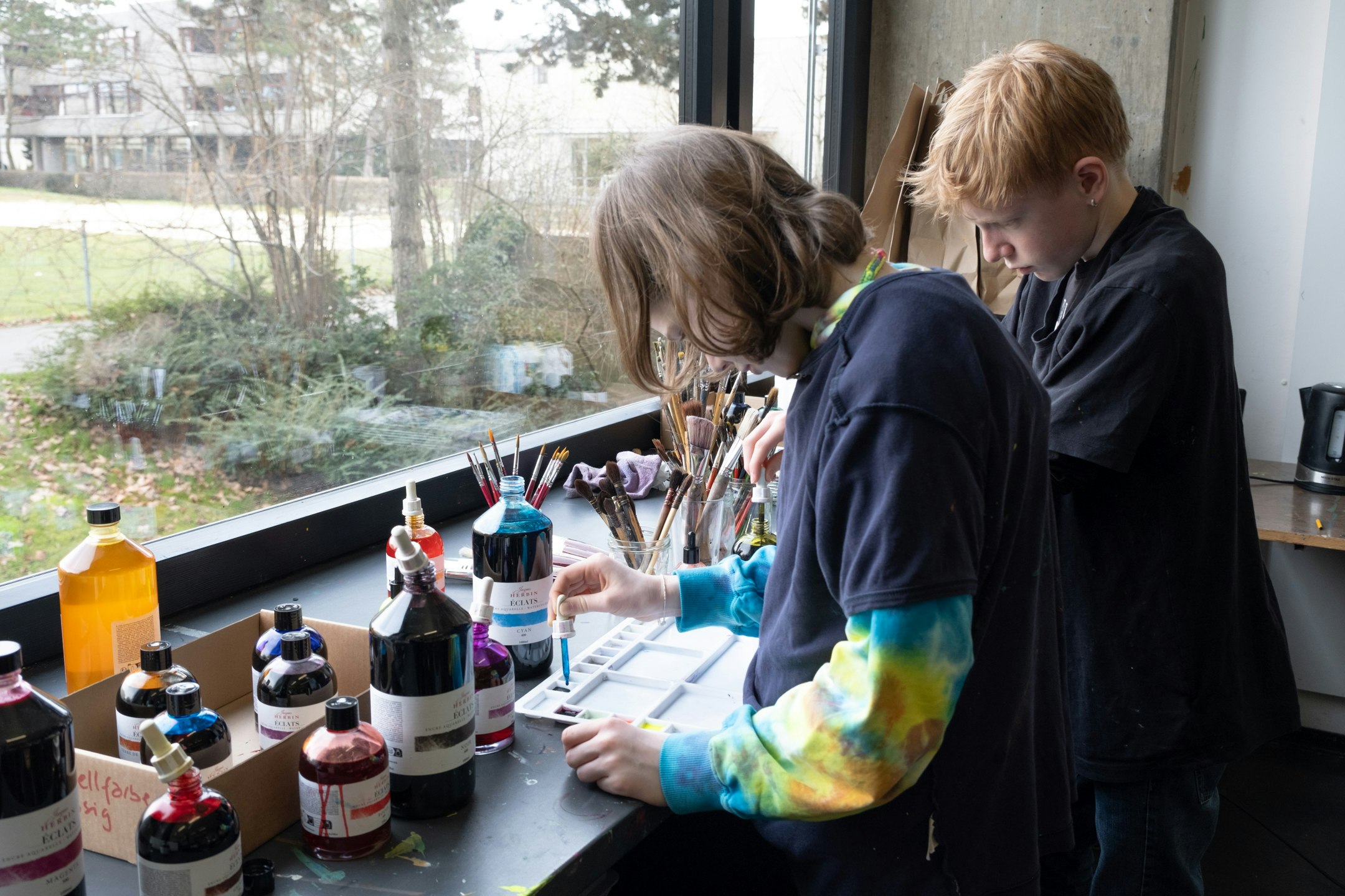 Bild aus dem Unterricht Malatelier