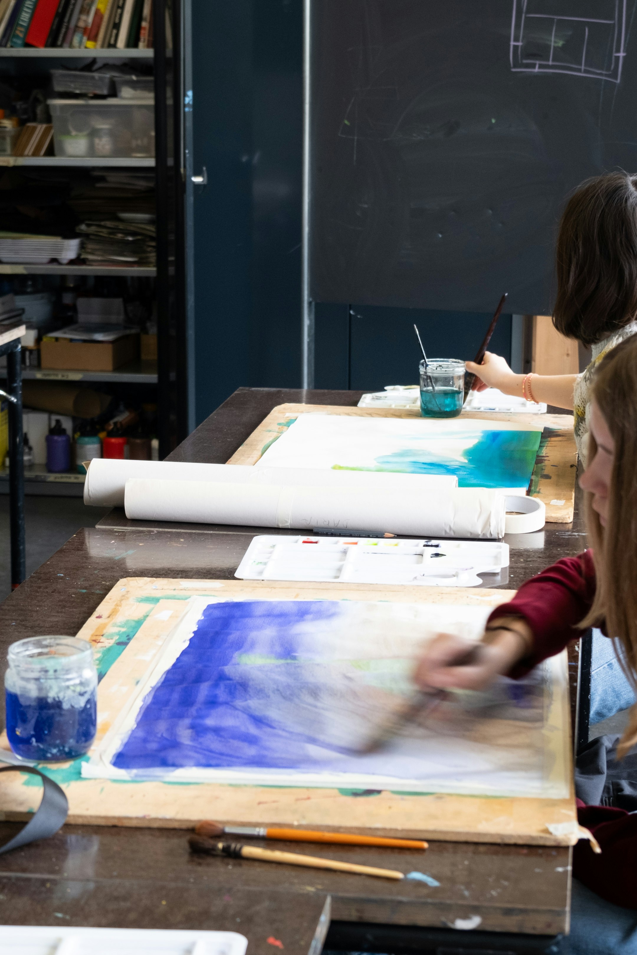 Bild aus dem Unterricht Malatelier