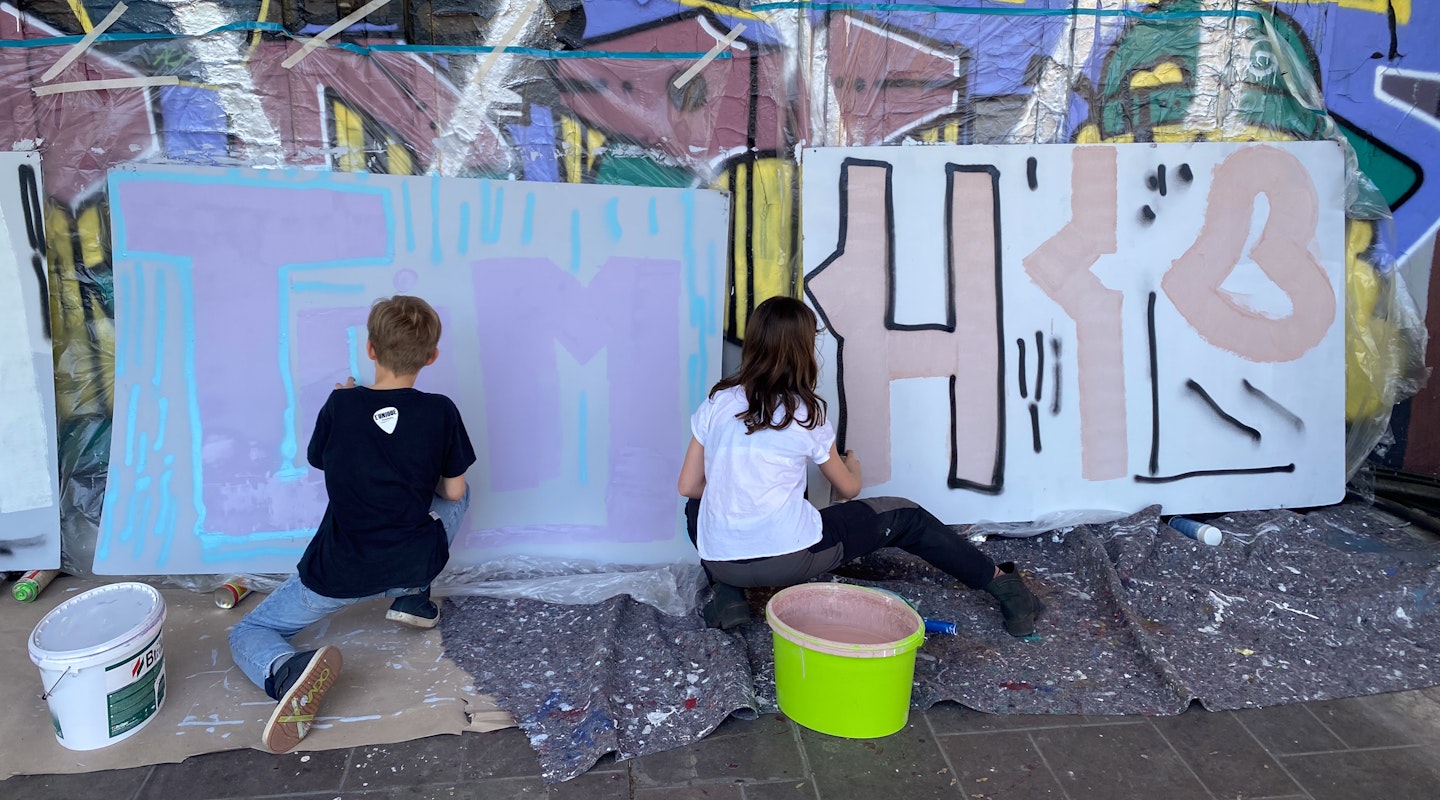 Bild aus dem Unterricht Graffiti