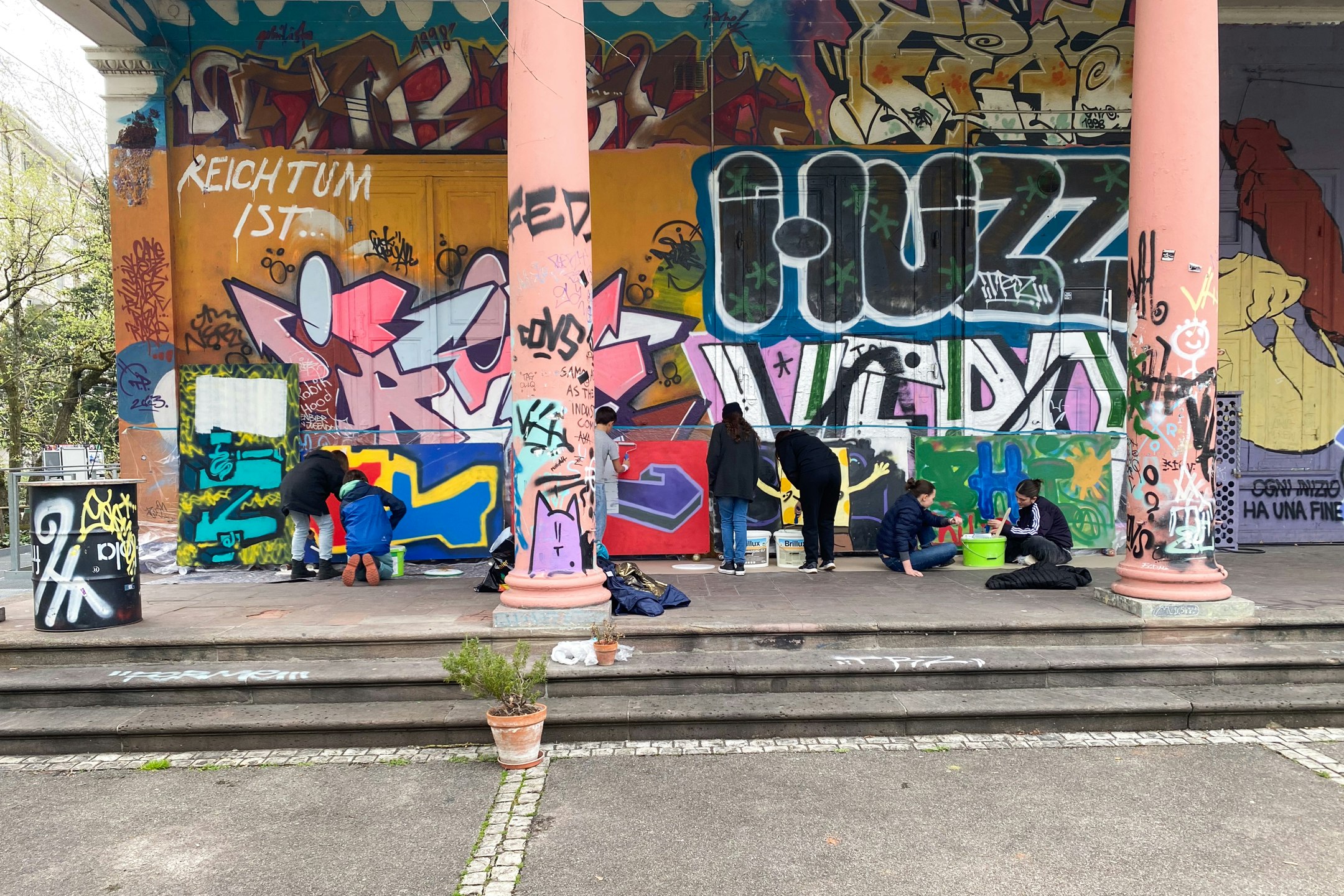 Bild aus dem Unterricht Graffiti
