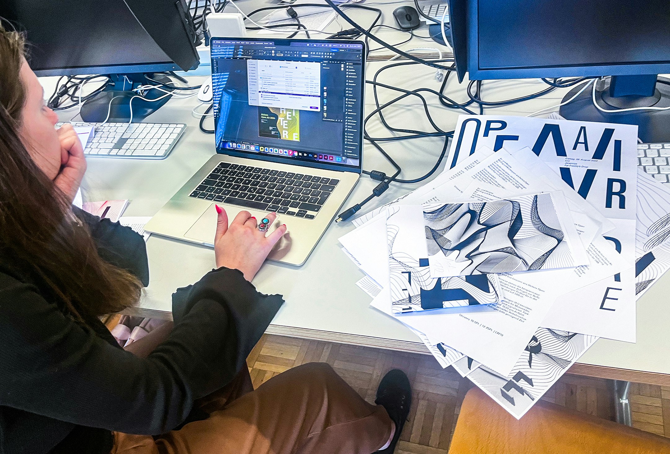 Tamara Fischer Einblick Blocktage Typografie, Polygraf:in EFZ