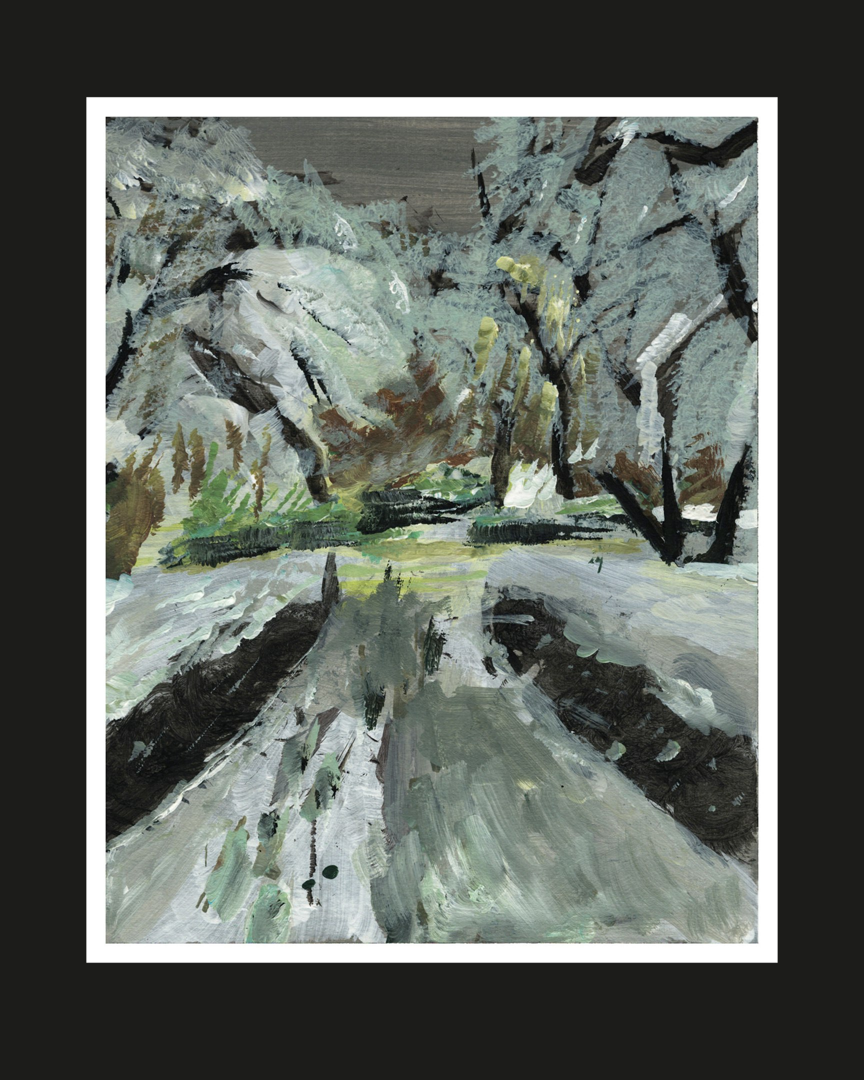 Filip Nakoyski Malerische Arbeiten zum Thema Wald