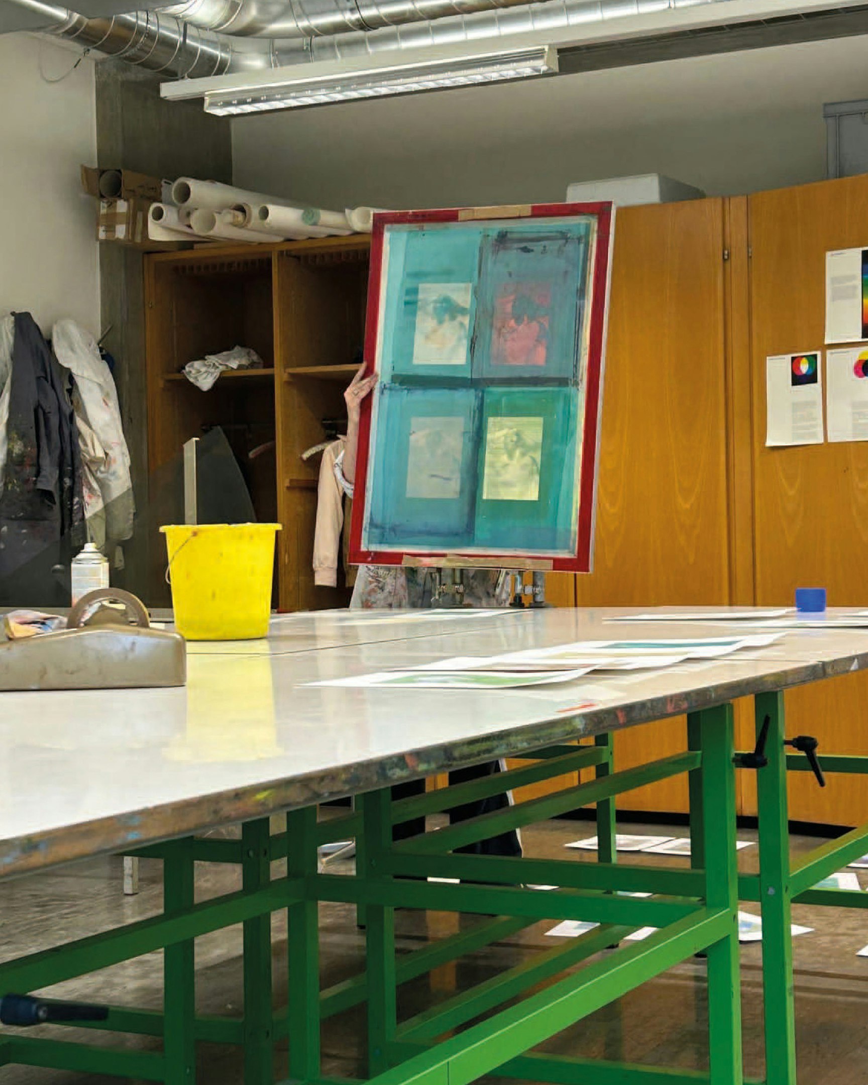 Einblick Projektmodul Siebdruckstudio