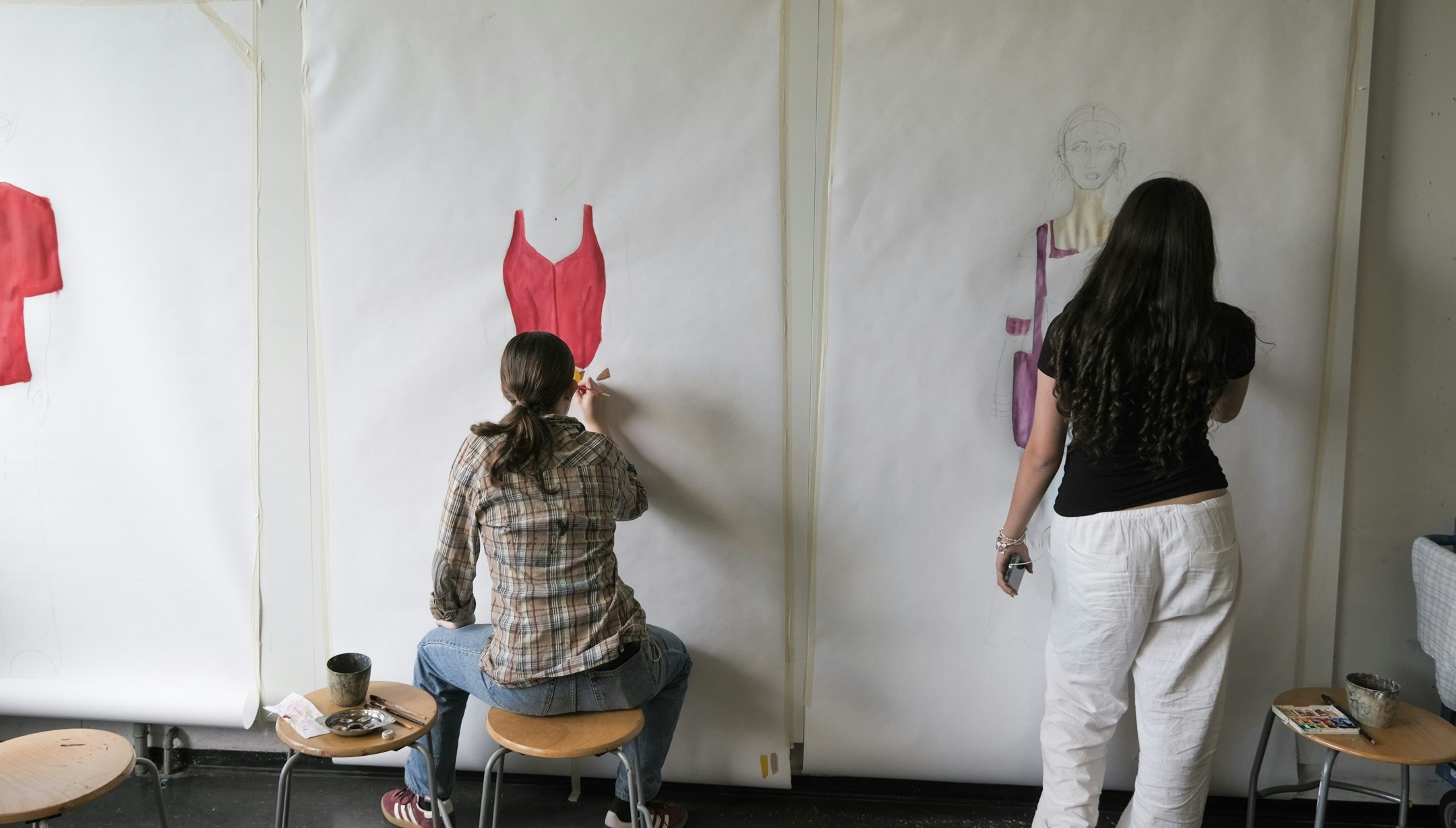 Bild aus dem Unterricht Malatelier