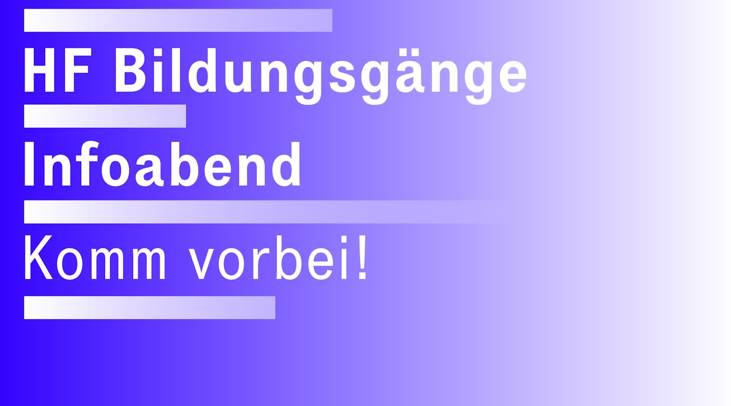 HF Bildungsgänge Infoabend