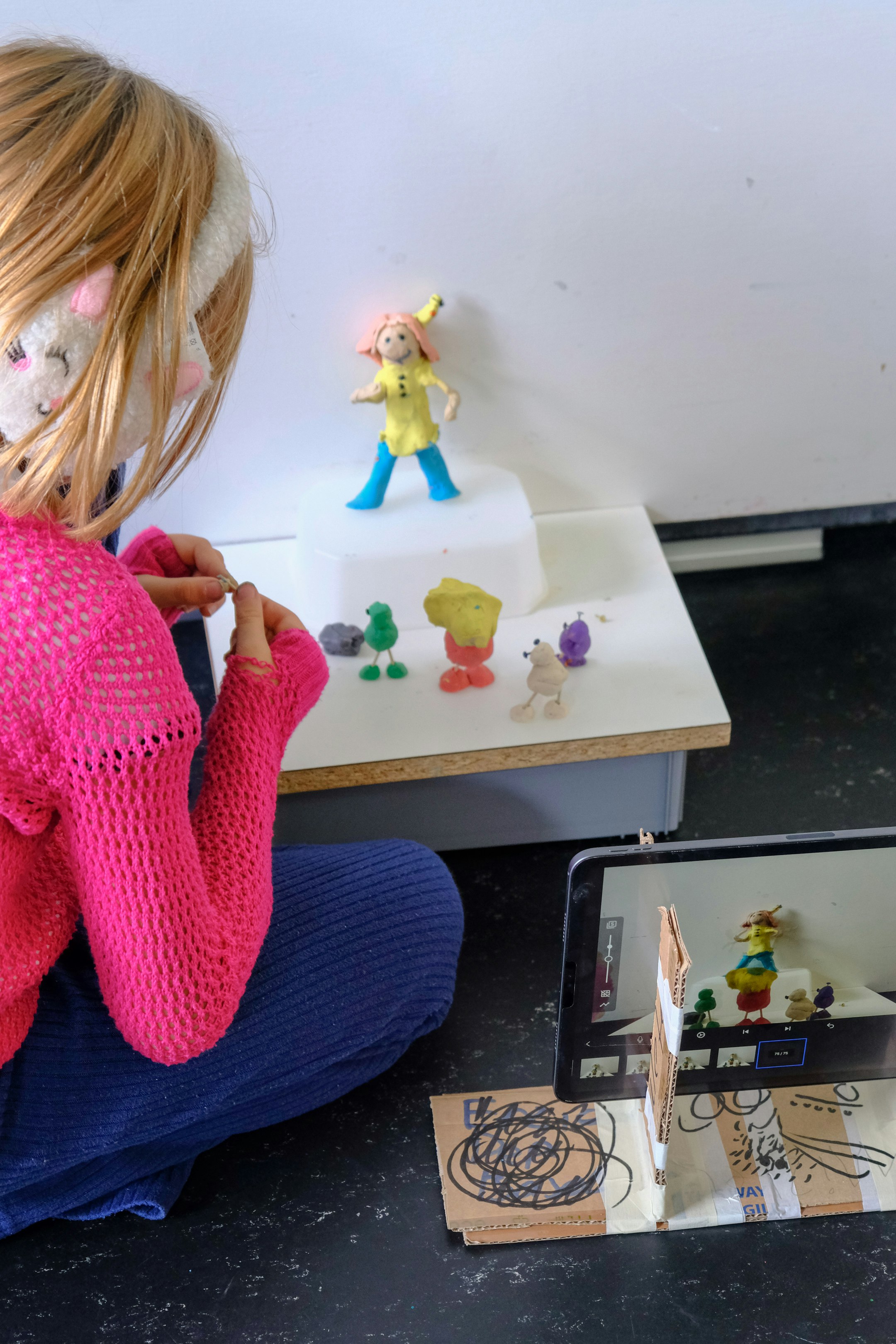 Unterricht im Kurs Trickfilm/Animation