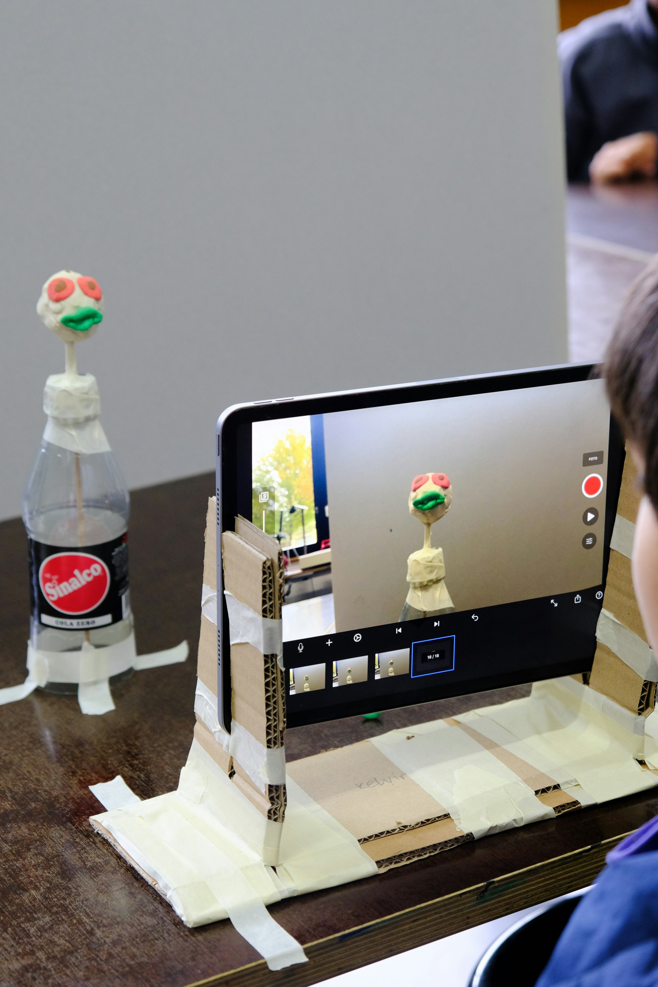 Unterricht im Kurs Trickfilm/Animation