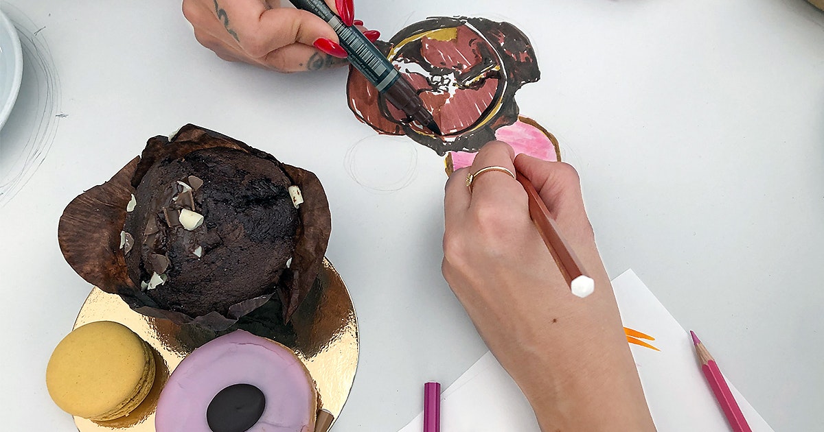 Grosse Tafel Zeichnung BMS