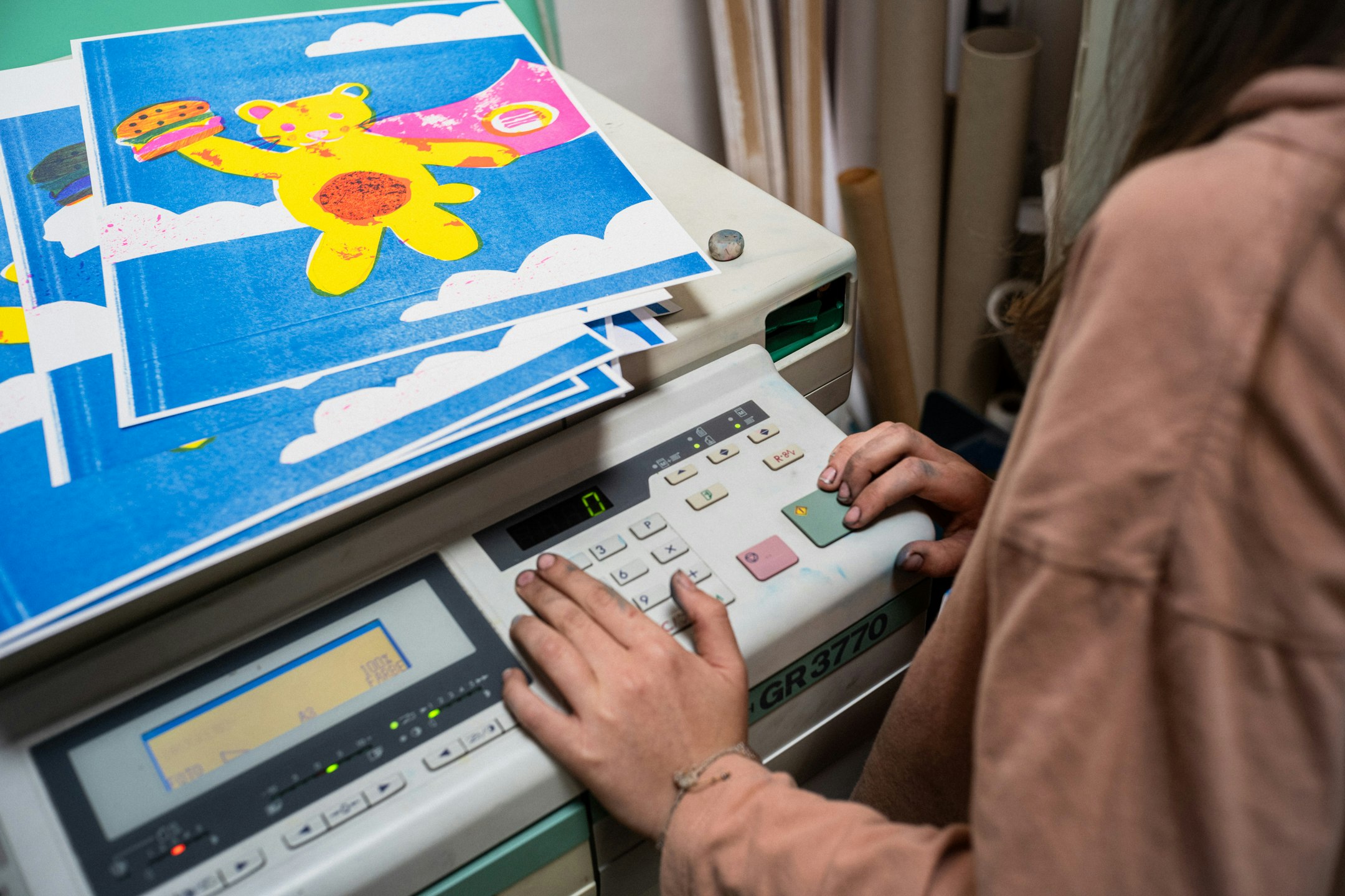 Arbeiten mit dem Risograph