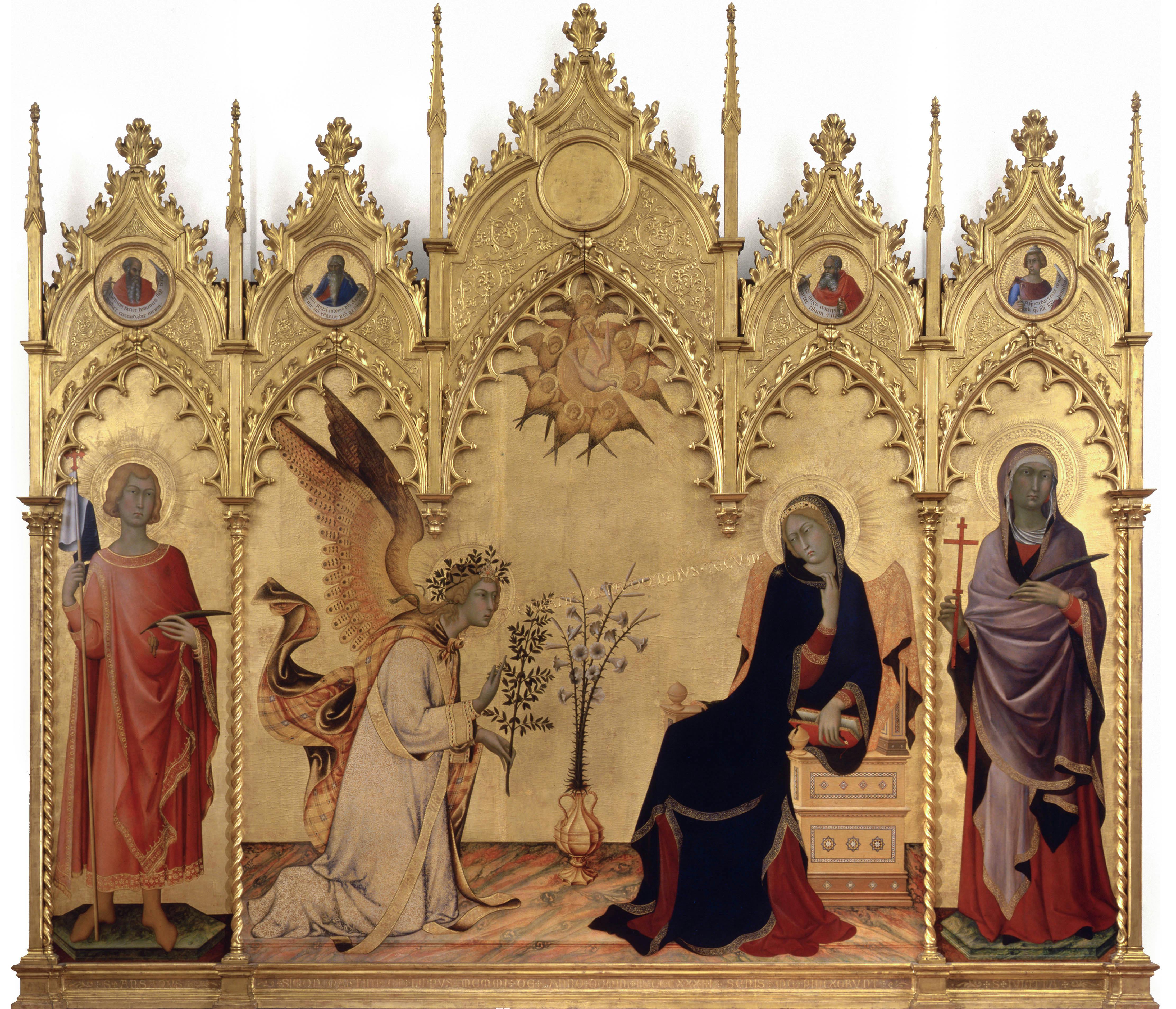 Annunciation with St. Margaret and St. Ansanus