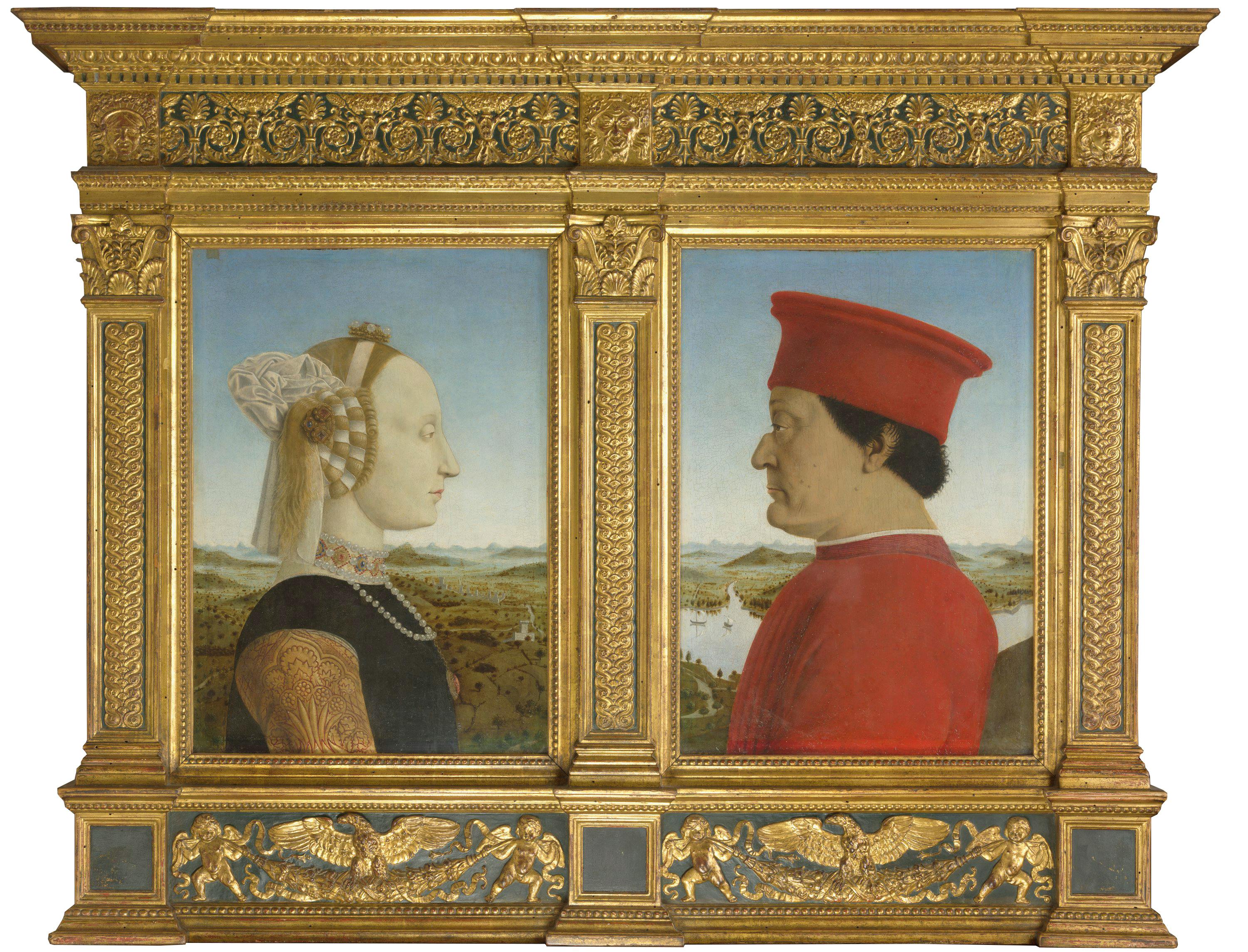 The Duke and Duchess of Urbino Federico da Montefeltro and Battista Sforza