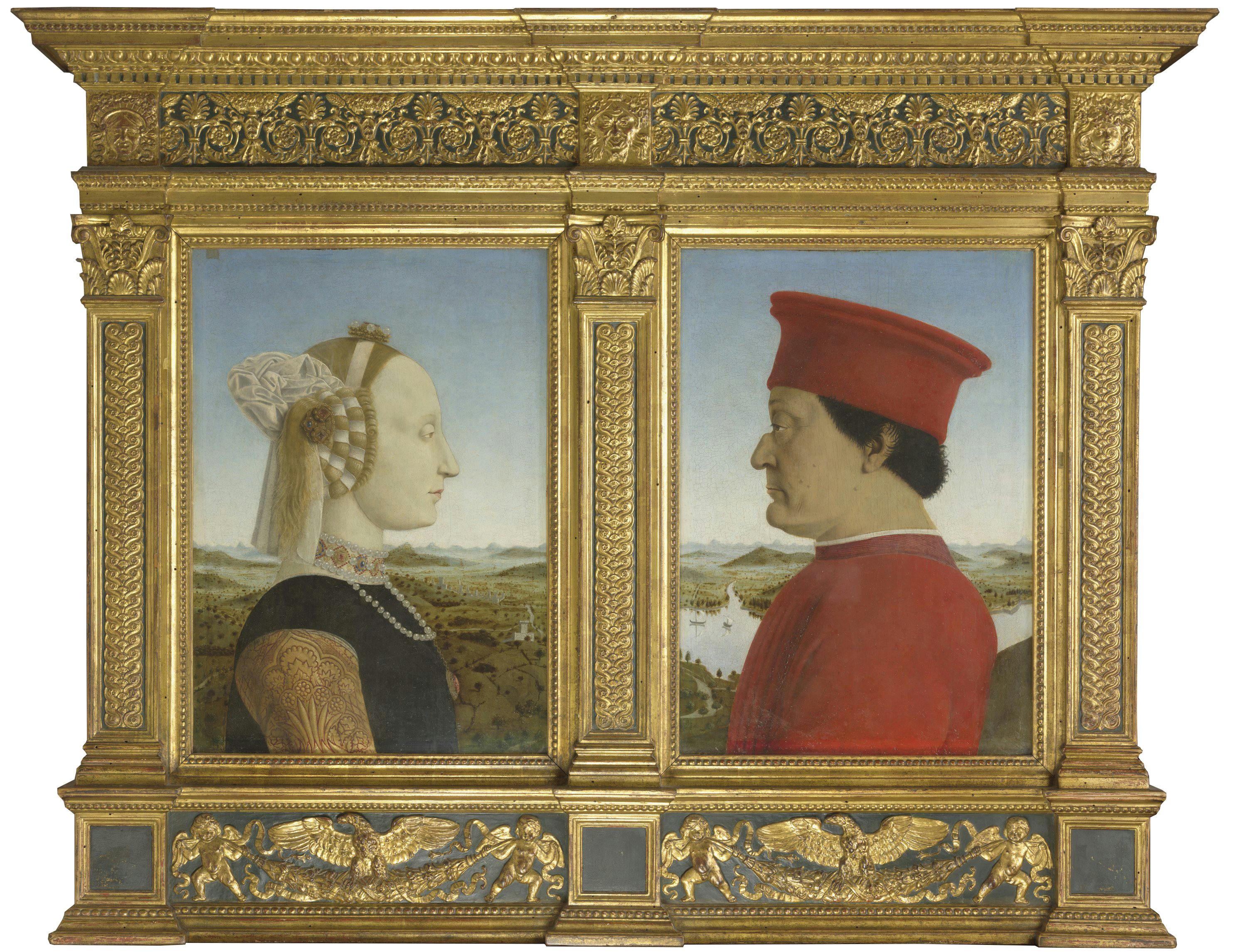 The Duke and Duchess of Urbino Federico da Montefeltro and Battista Sforza