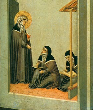 Saint Humility and scenes from her life