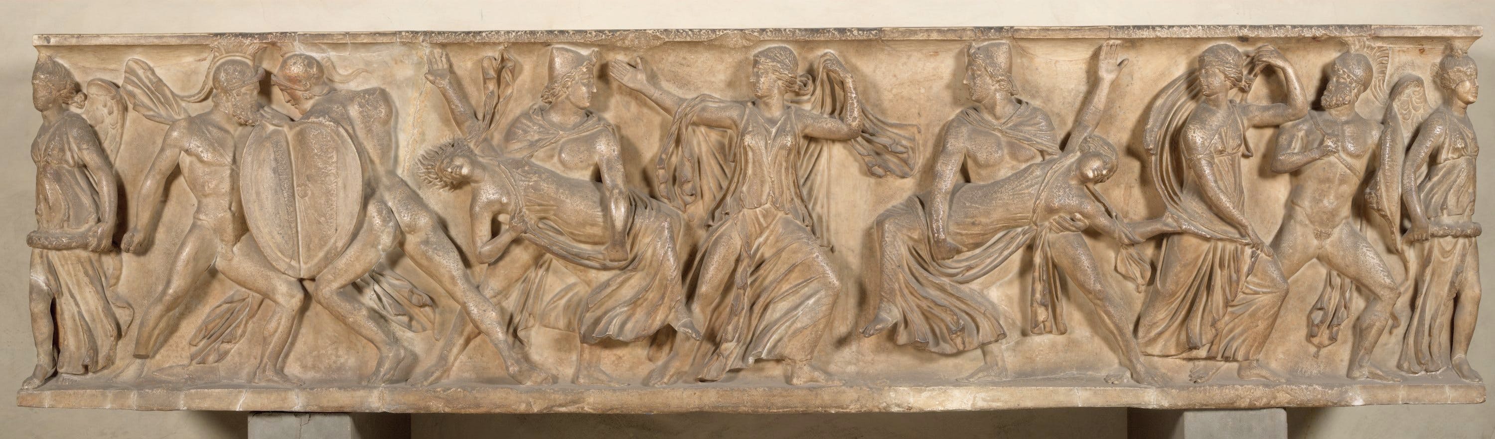 Sarcophagus, Marriage of Dioscuri and Leucippides