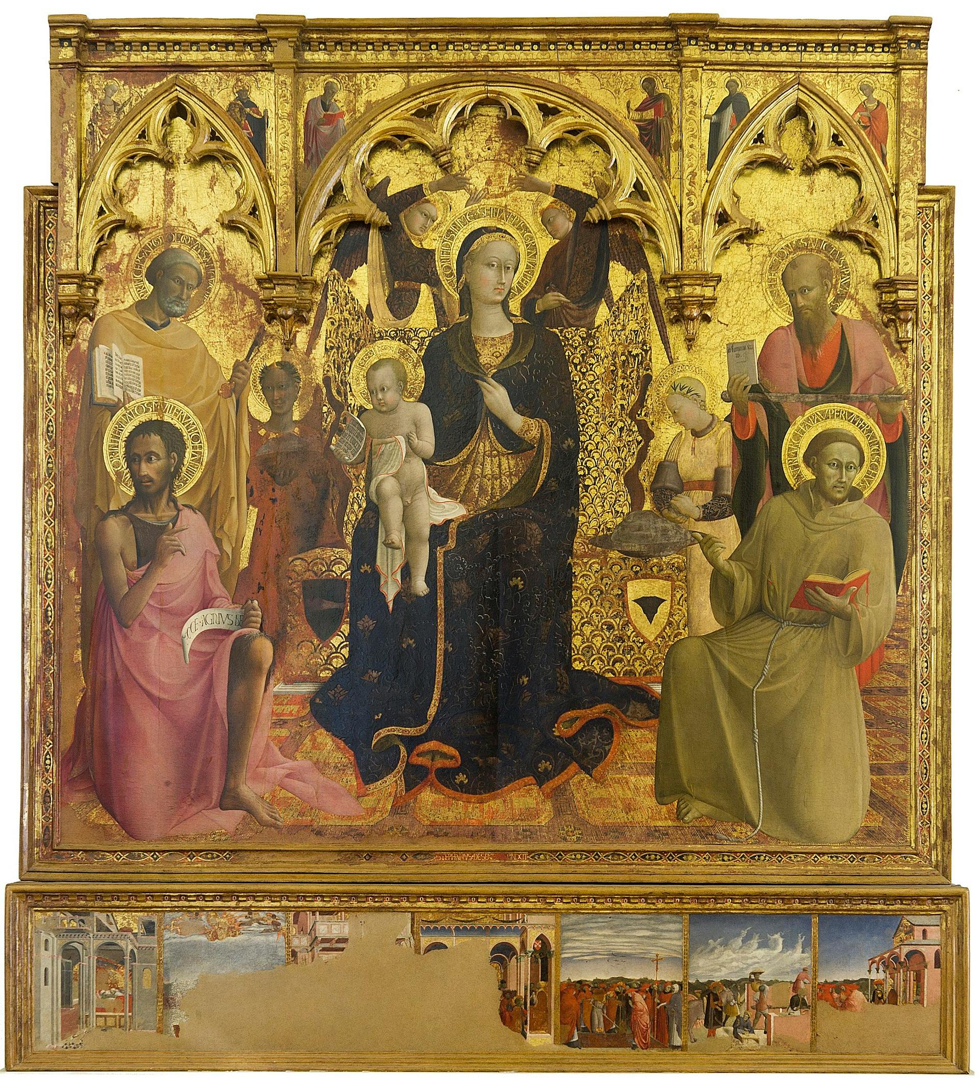 Altertavle af Snemadonnaen af Sassetta, 1432