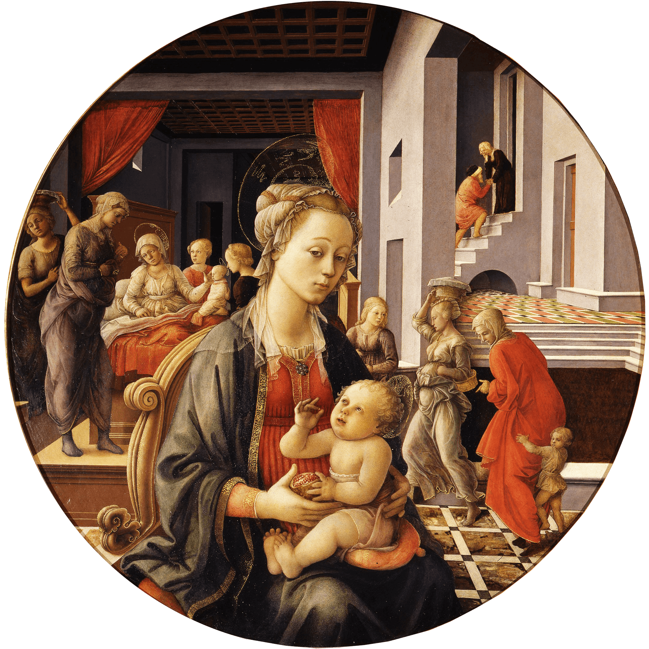 Madonna with the Child and Scenes from the Life of St Anne