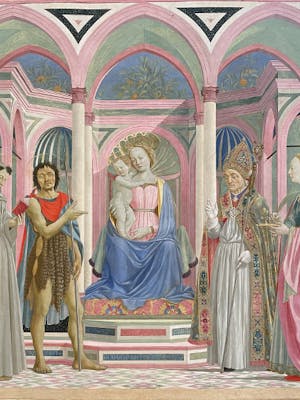 Madonna and Child enthroned with St. Francis, John the Baptist, St. Zenobius and St. Lucy