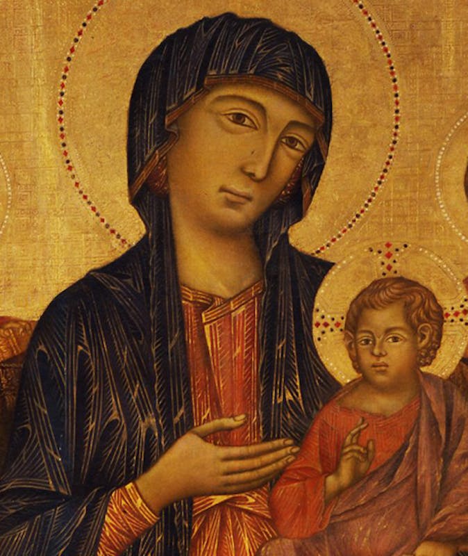 Virgin and Child Enthroned, and Prophets (Santa Trinita Maestà)