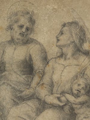 Madonna seduta a terra con Bambino, San Giuseppe e San Giovannino