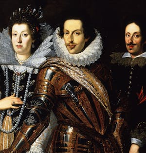 Cosimo II de’ Medici with his wife, Maria Maddalena of Austria  and their son, Ferdinando II