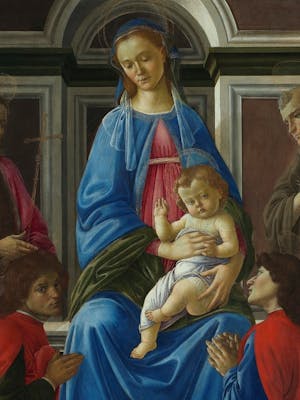 Madonna col Bambino in trono e i Santi Giovanni Battista, Maria Maddalena, Francesco, Caterina d’Alessandria, Cosma e Damiano