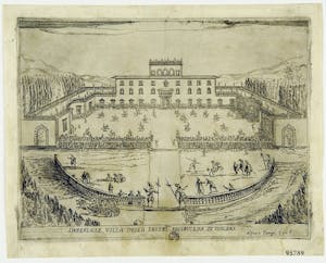 La Liberazione di Ruggiero dall’isola di Alcina. Imperiale, villa della Sereni.ma Arciduchessa di Toscana