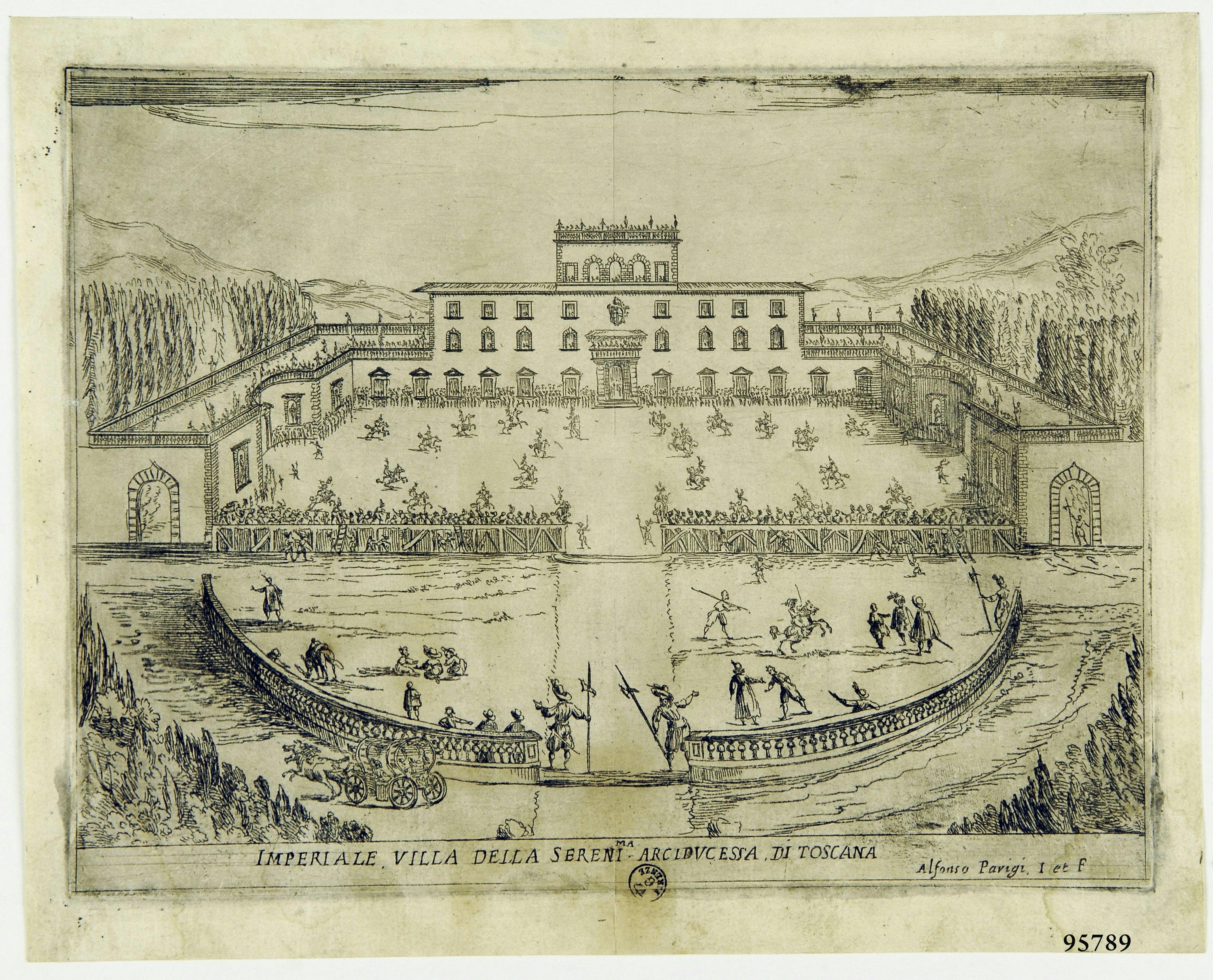 La Liberazione di Ruggiero dall’isola di Alcina. Imperiale, villa della Sereni.ma Arciduchessa di Toscana