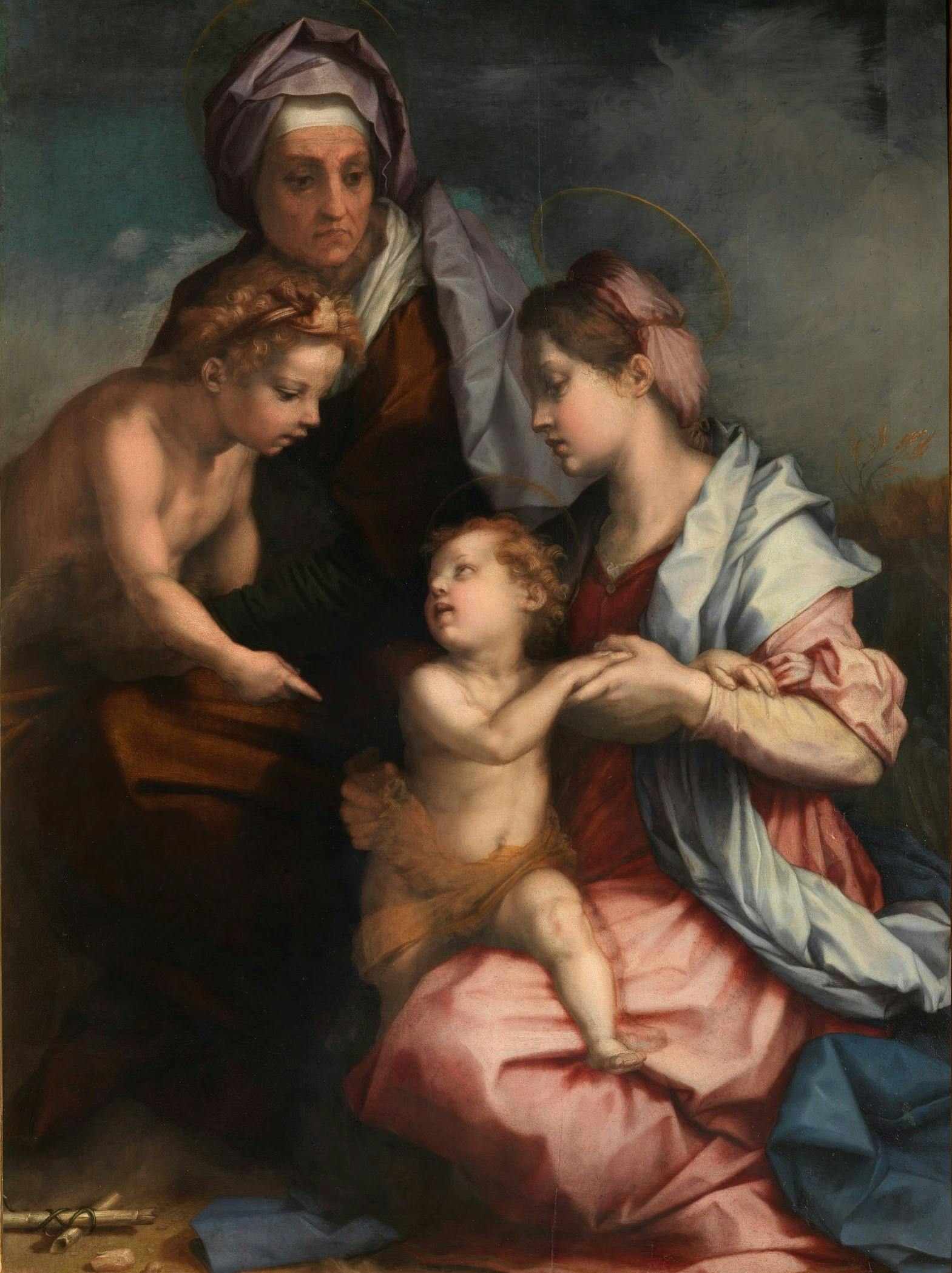 Virgin and Child, St. Elizabeth and the infant St. John the Baptist (Medici Holy Family)