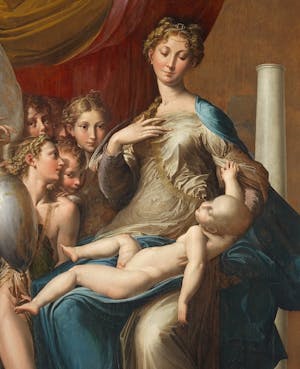 Madonna col Bambino e Angeli (Madonna dal collo lungo)