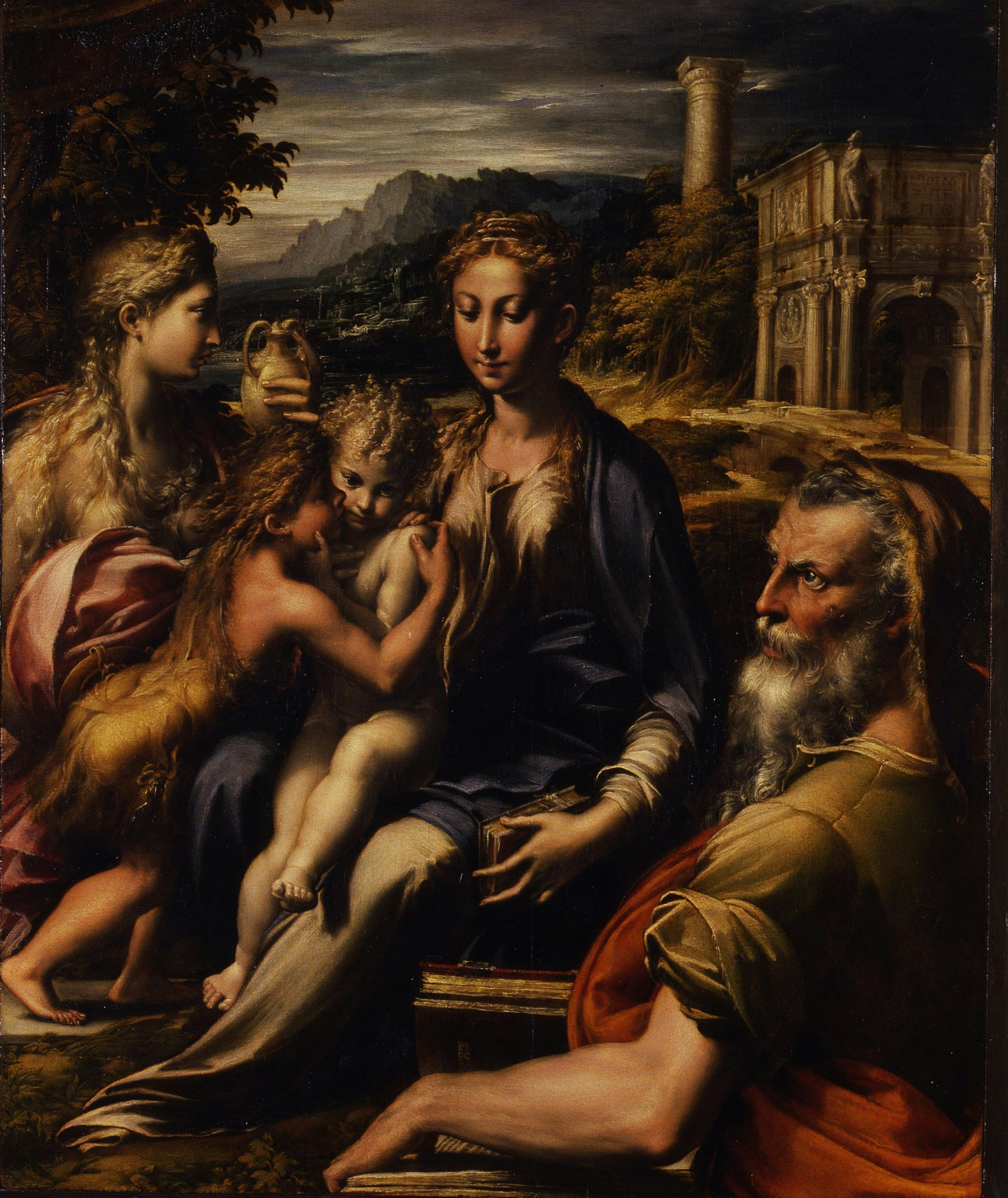 Virgin with Child, St John the Baptist, Magdalene and Zachariah