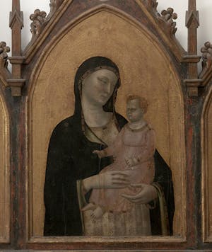 Trittico con la Vergine e il Bambino fra i Santi Matteo e Nicola di Bari