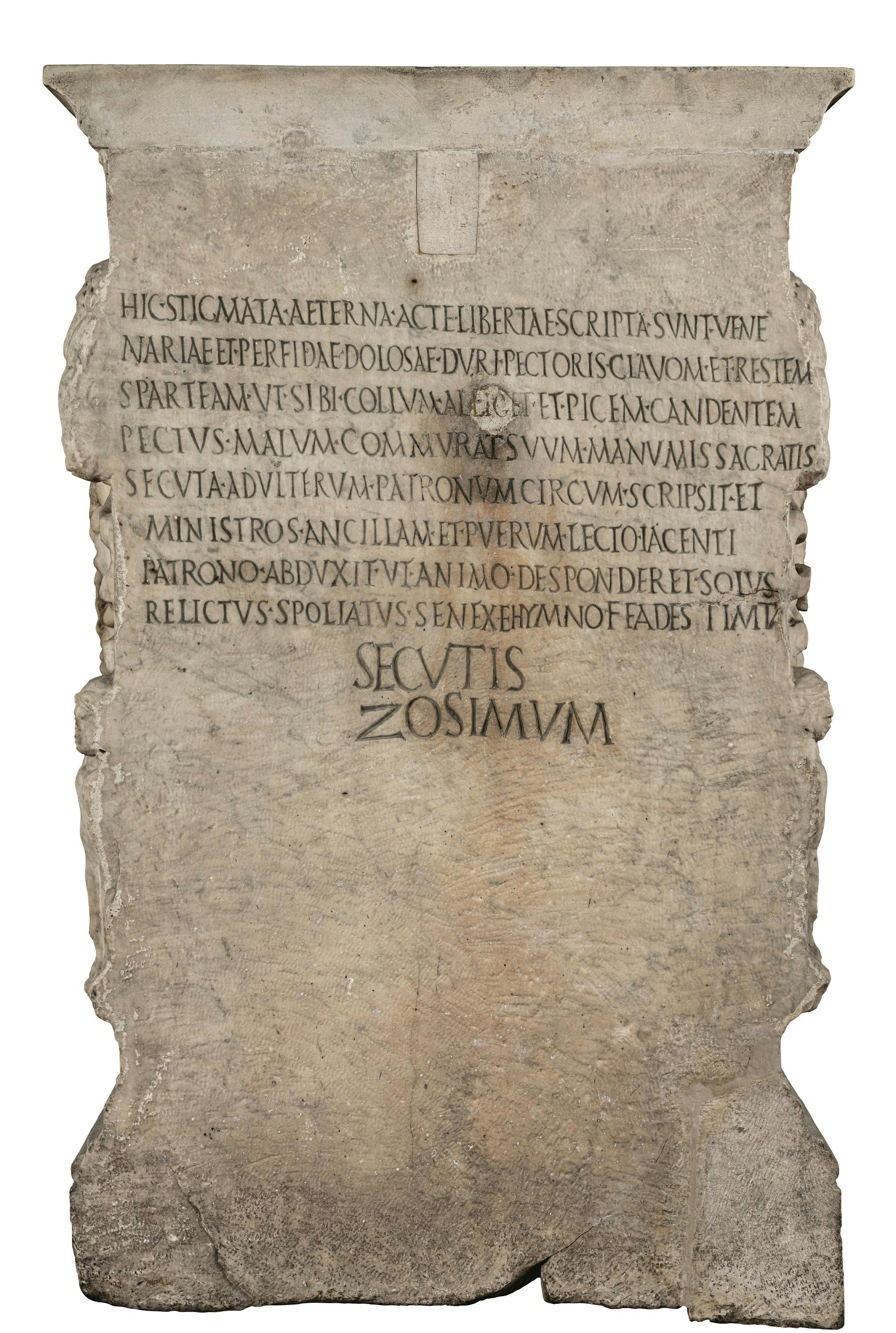 Altar in honor of Junia Procula. Front.