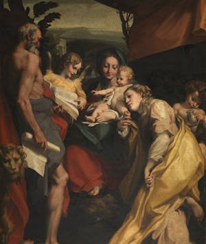 Copy of Madonna of St. Jerome after Correggio