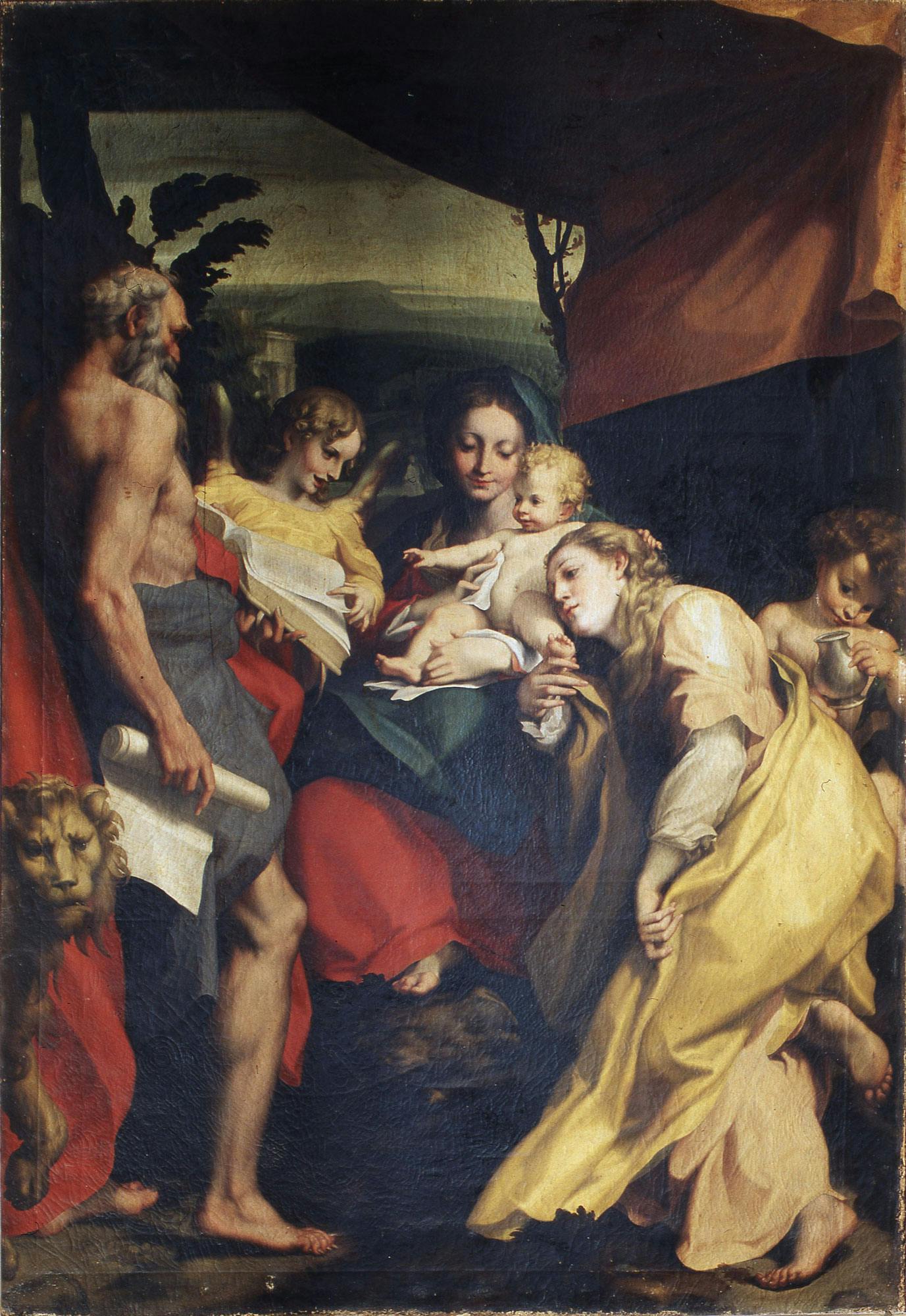 Copia della Madonna di San Girolamo di Correggio