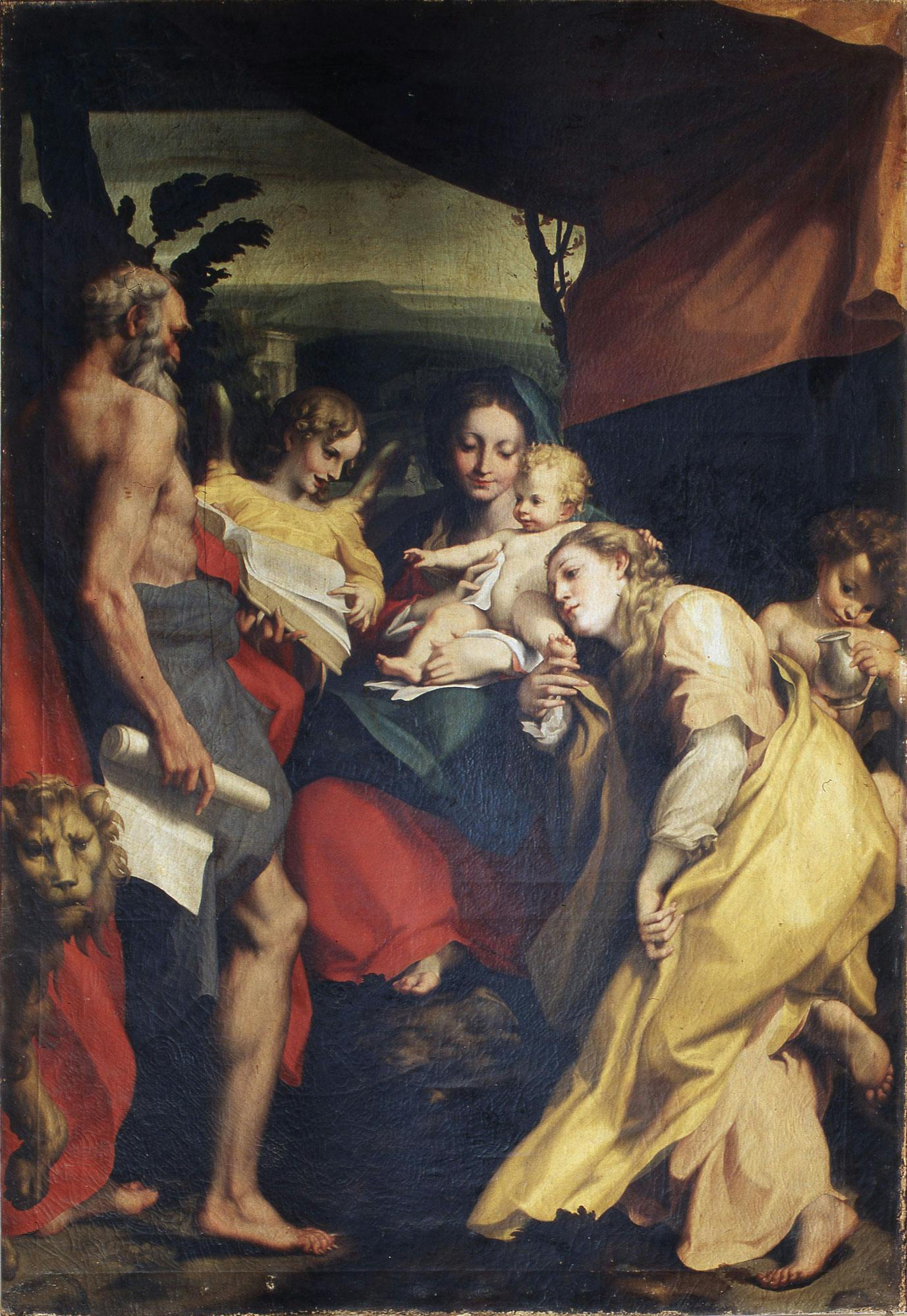 Copy of Madonna of St. Jerome after Correggio