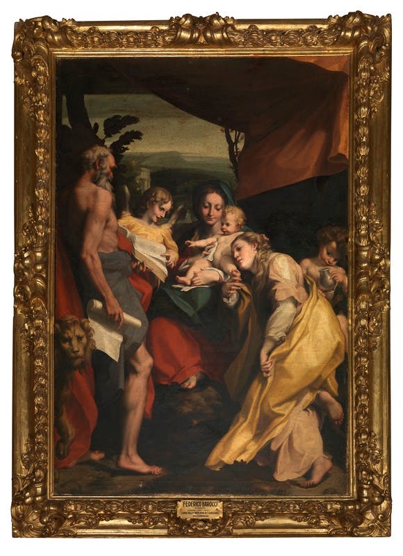 Copia della Madonna di San Girolamo di Correggio