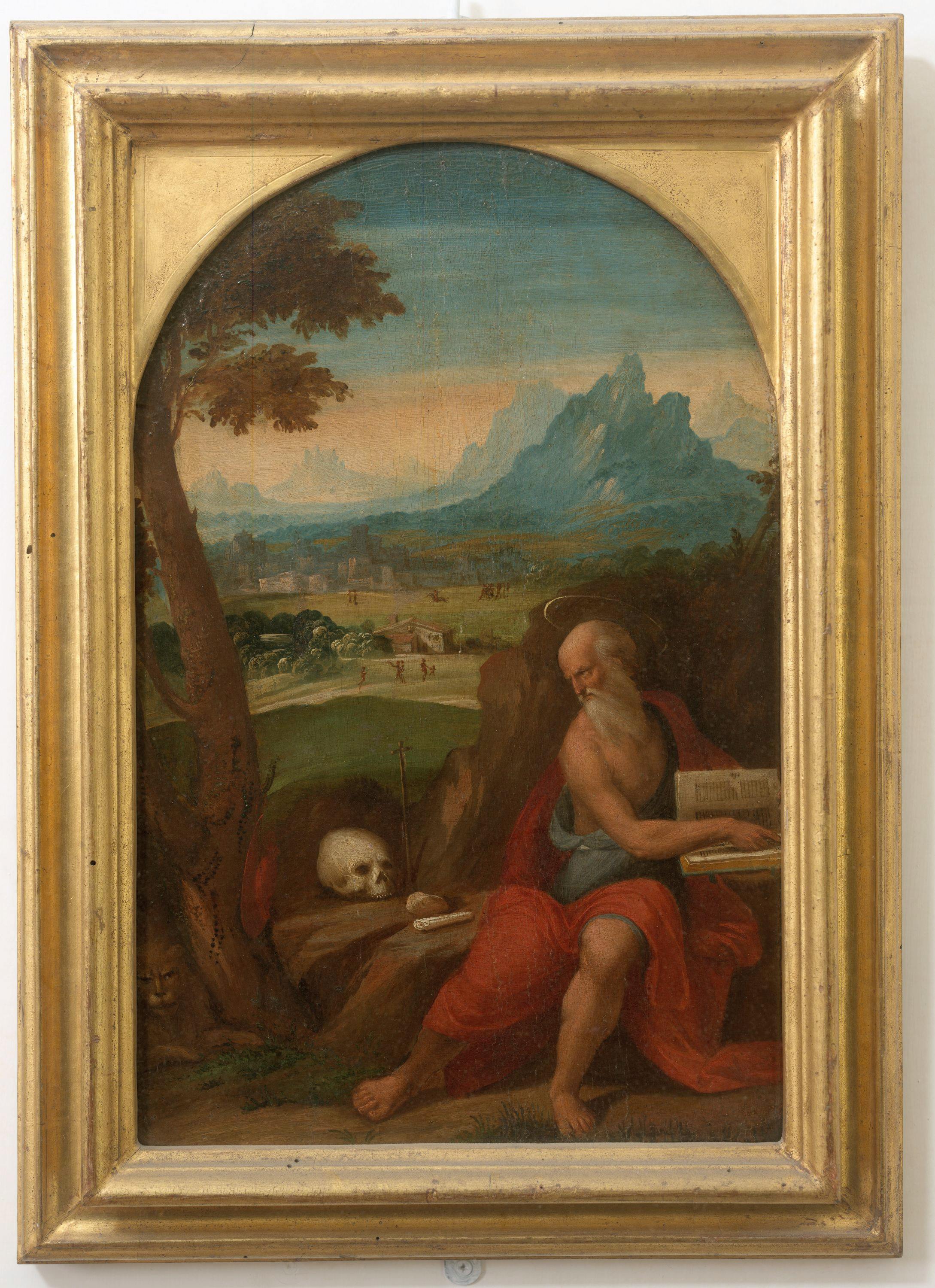 Saint Jerome in meditation