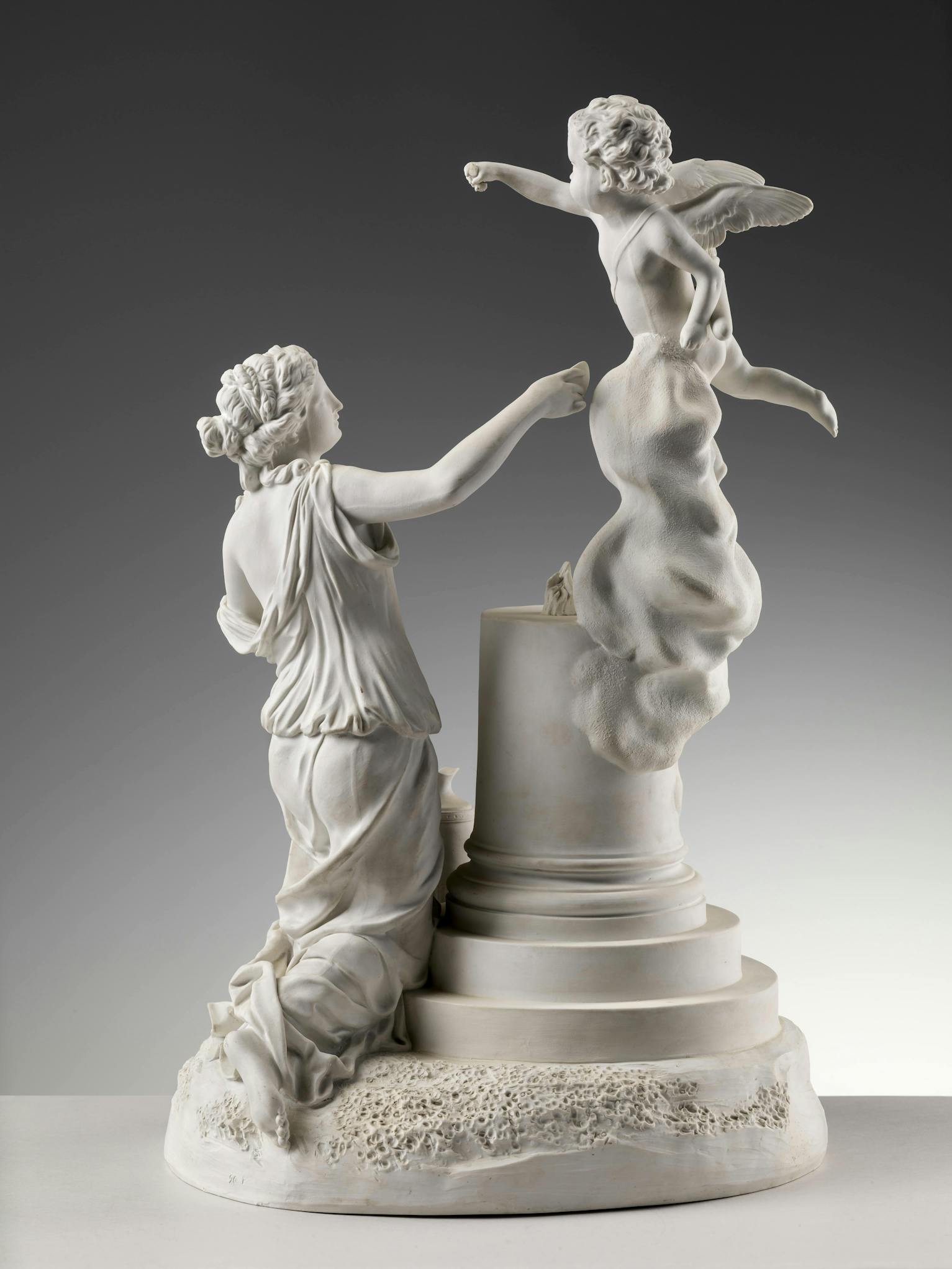 Manifattura Artistica Le Porcellane; grande scultura in porcellana