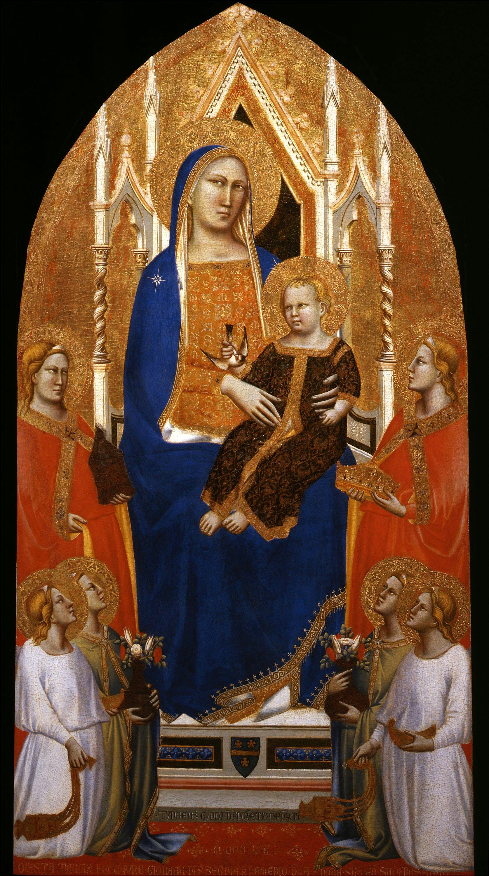 Madonna and Child Enthroned with Angels