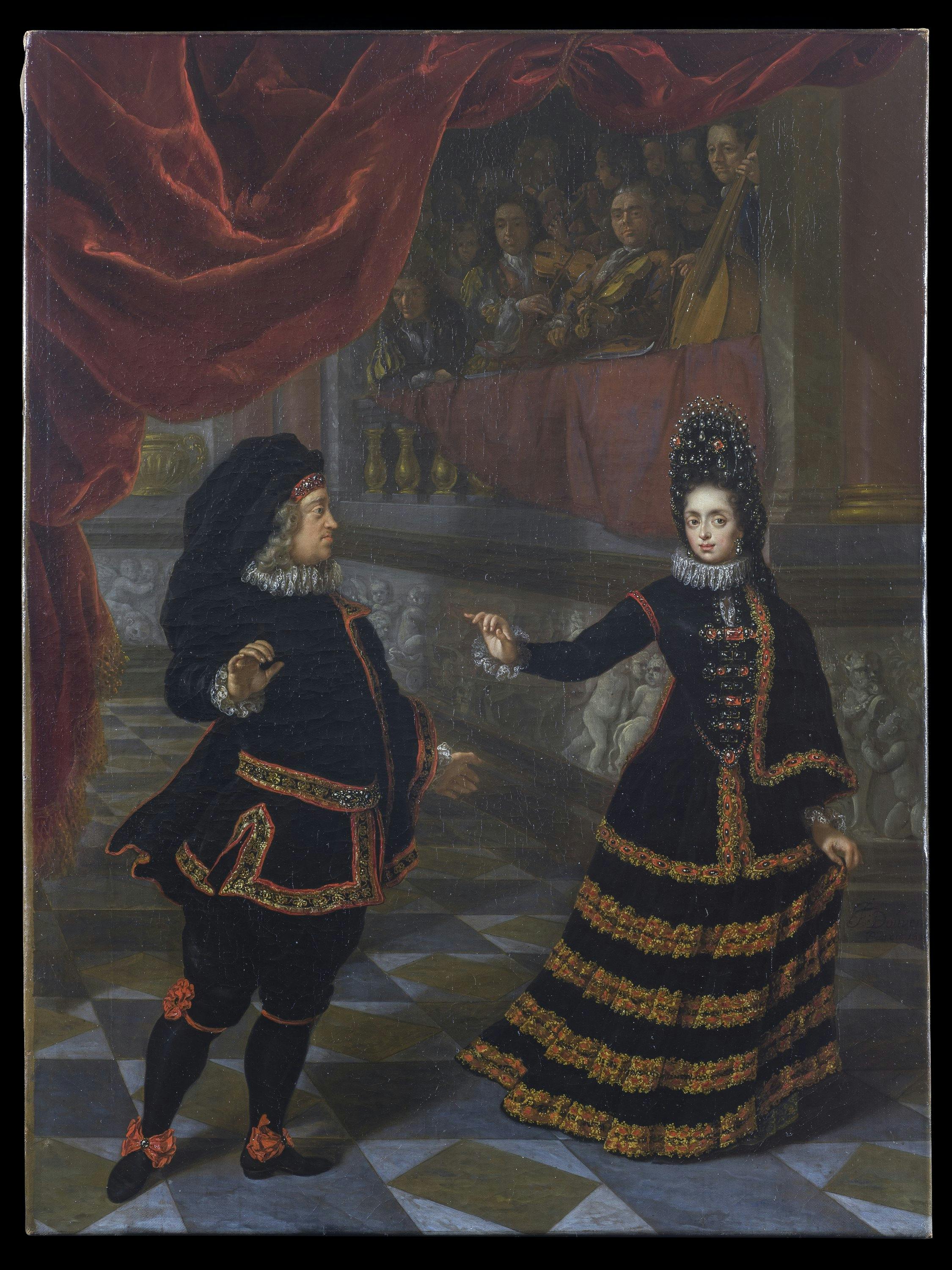 Jan Frans Van Douven, Anna Maria Luisa de'Medici e l'Elettore Palatino,1695