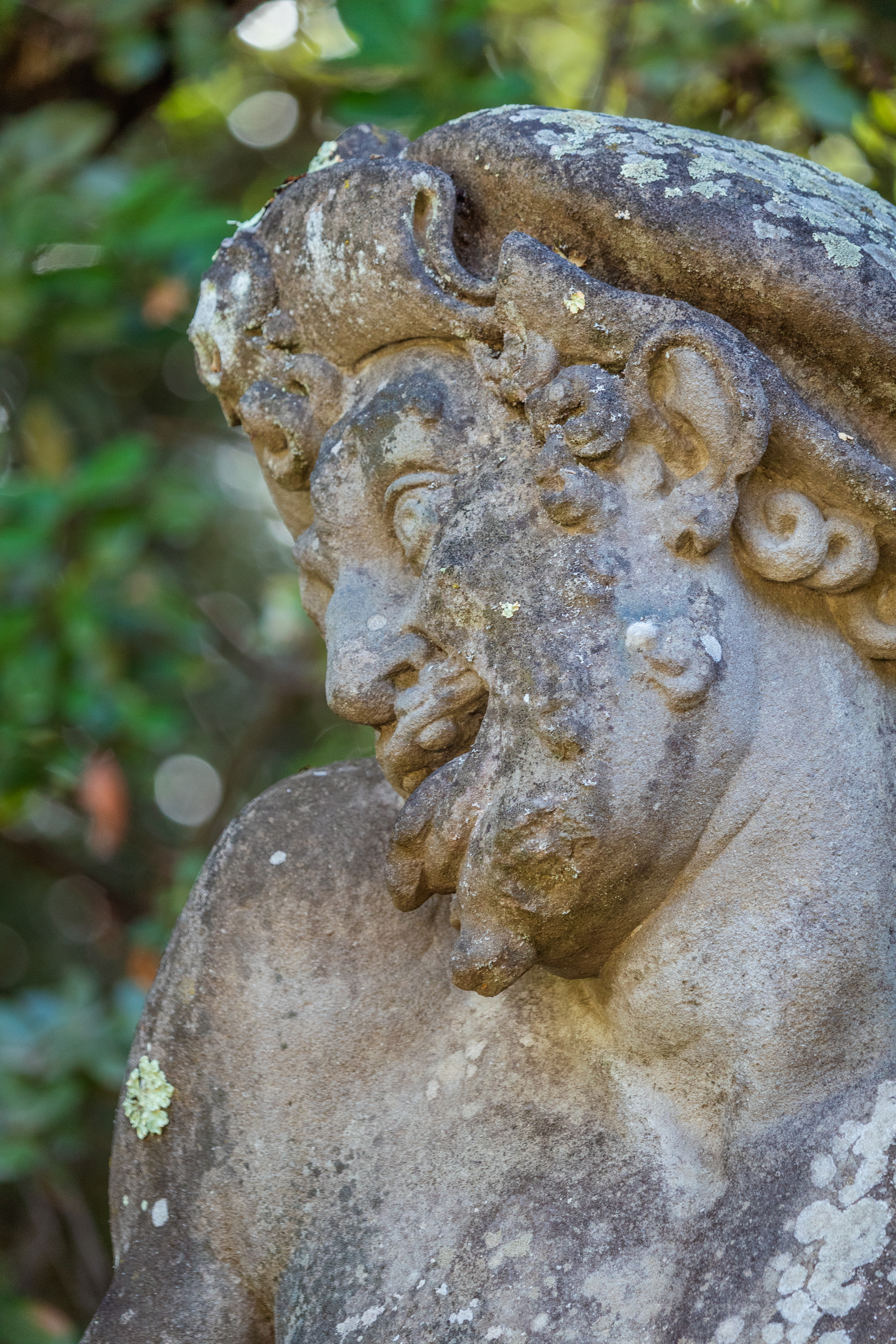 Three statues of Grotesque figures or Caramogi Three statues of Grotesque figures or Caramogi