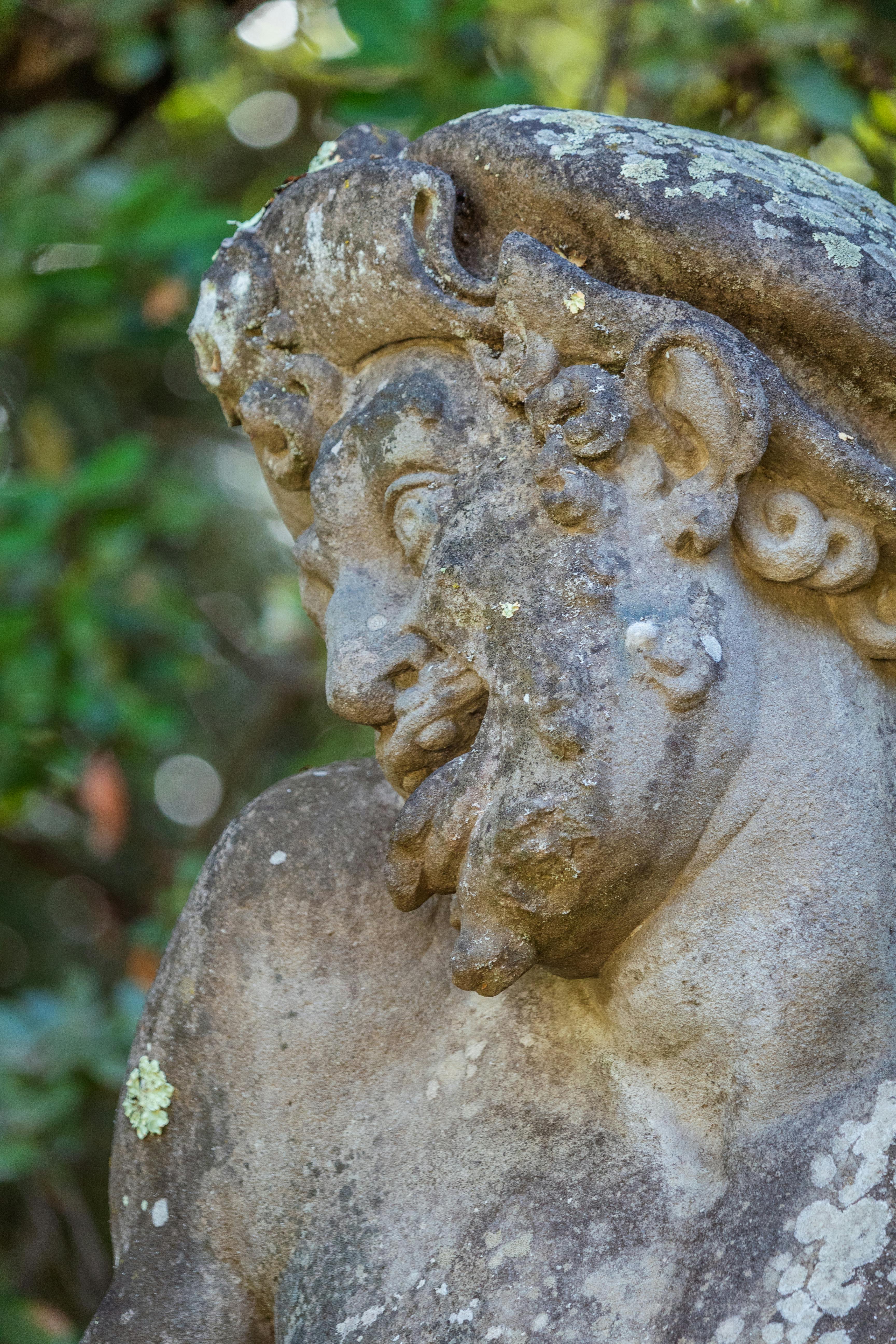 Three statues of Grotesque figures or Caramogi
