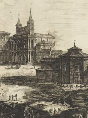 Veduta della Piazza, e Basilica di S. Giovanni in Laterano, in ‘Le Vedute di Roma’