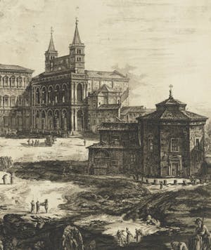 Veduta della Piazza, e Basilica di S. Giovanni in Laterano, in ‘Le Vedute di Roma’