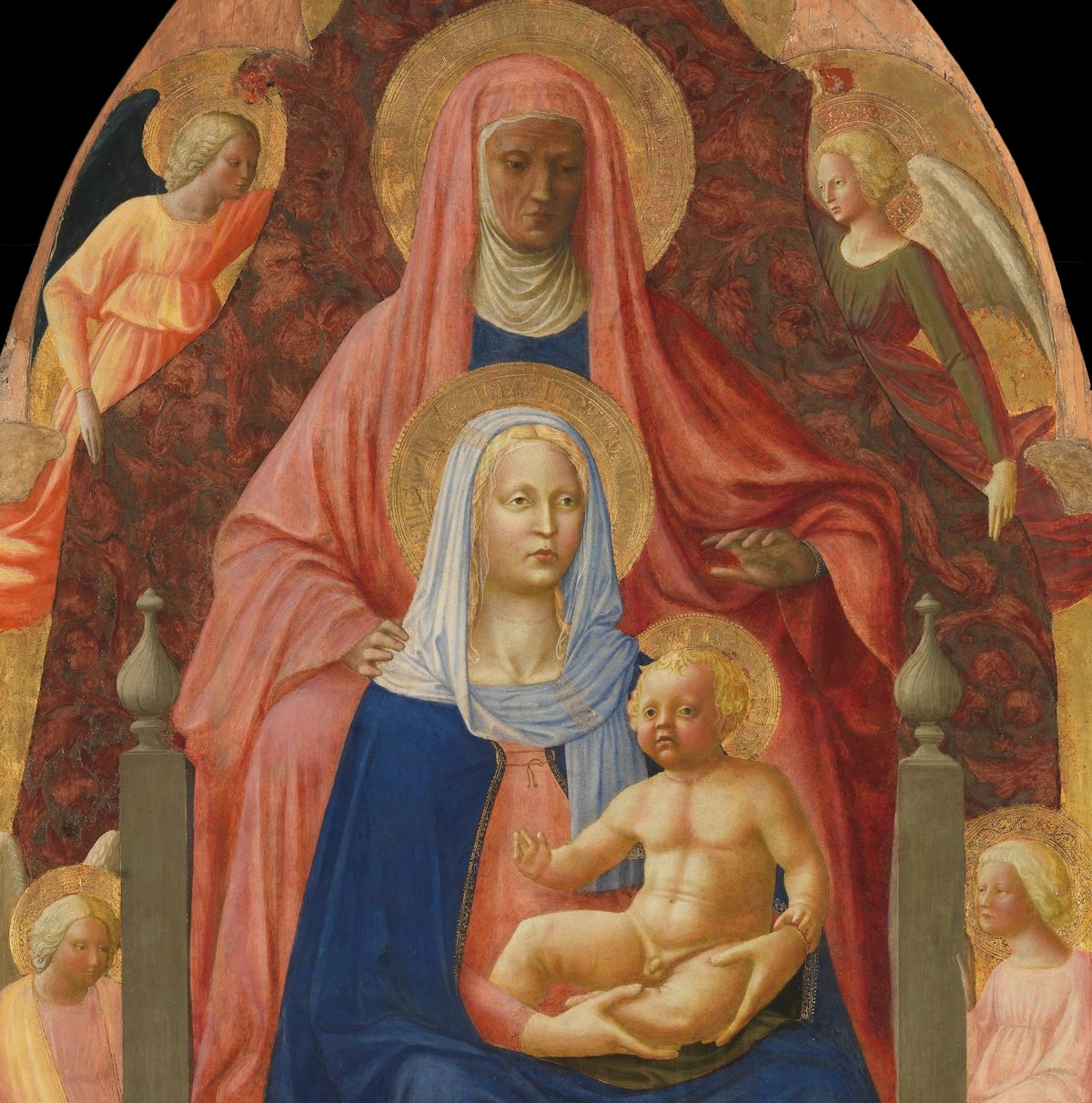 St. Anne, Madonna and Child, five angels (called 'Sant'Anna Metterza')