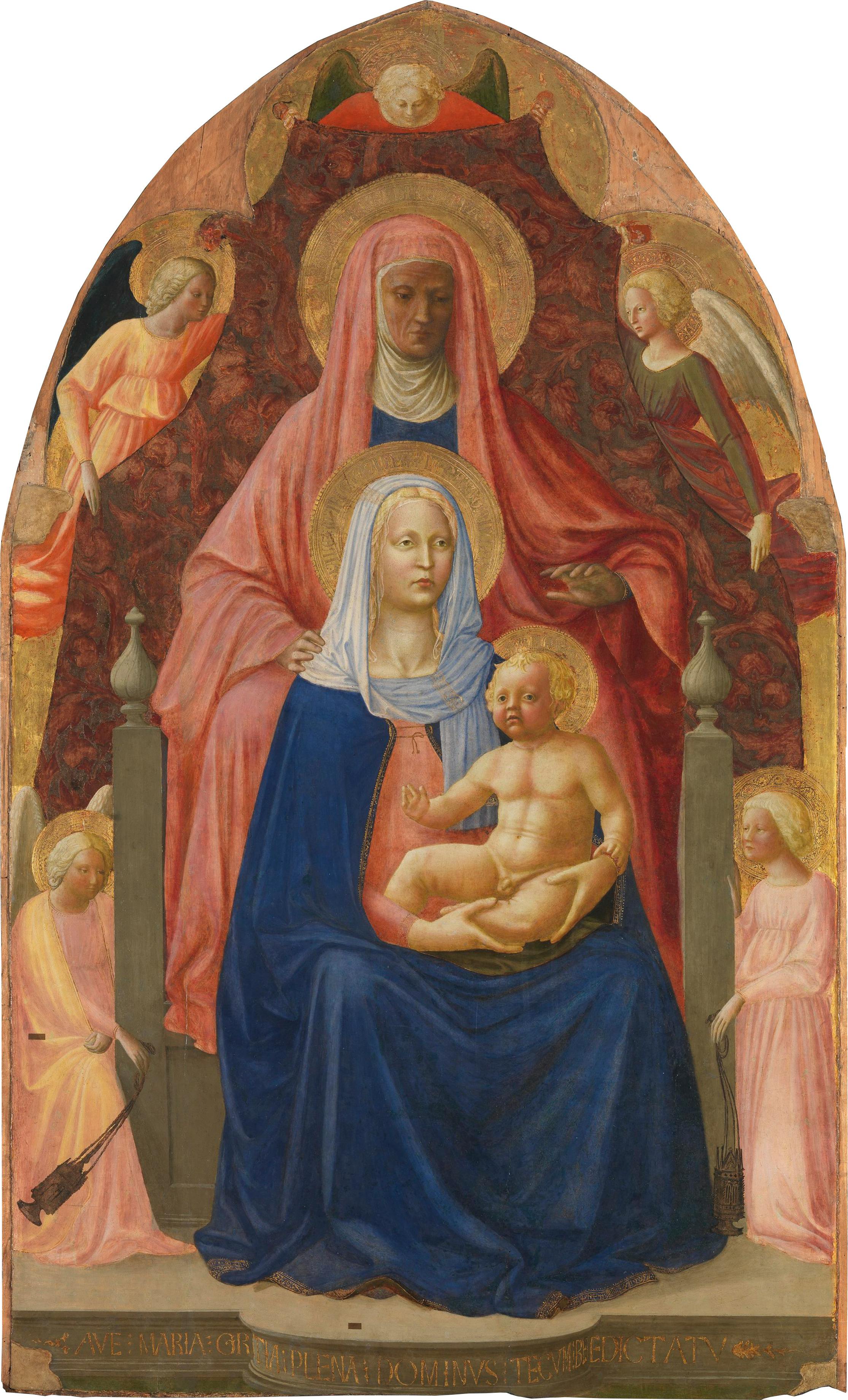 Saint Anne, Madonna and Child, five angels (called ‘Sant'Anna Metterza’)