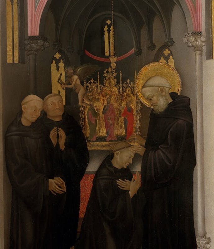 San Benedetto esorcizza un monaco